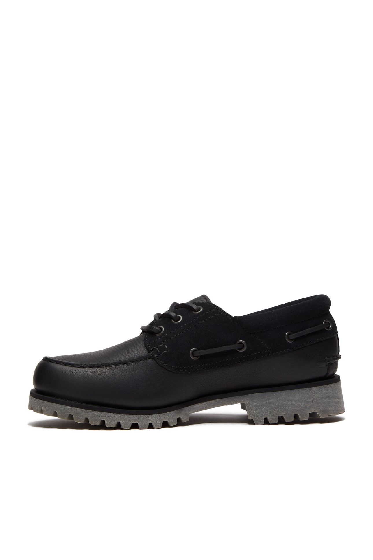 AUTHENTIC BOAT SHOE BLACK FULL GRAIN W BLACK 8