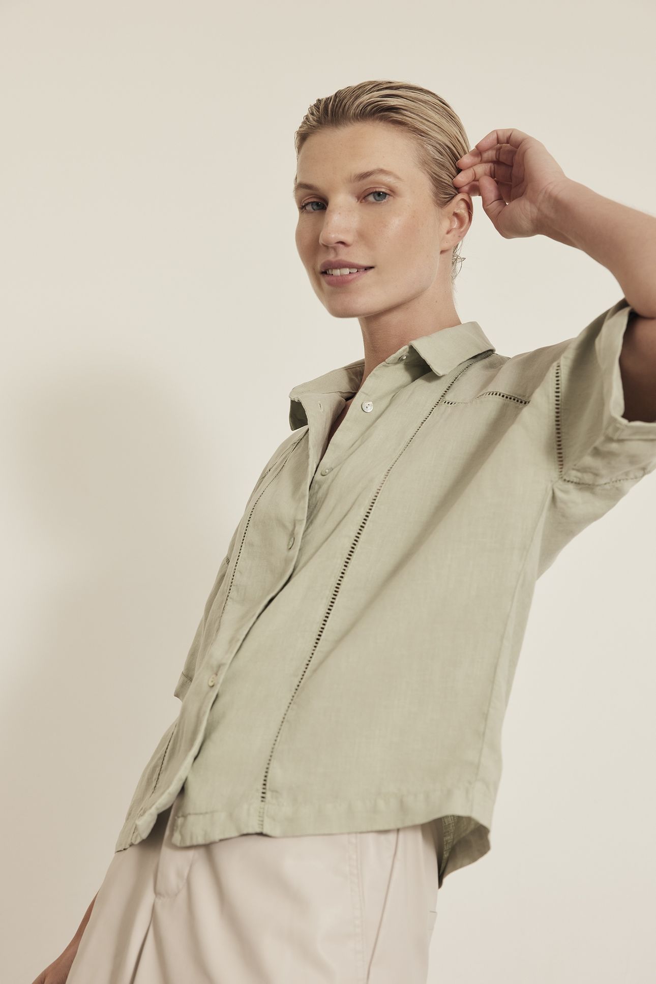 KATE BLOUSE GREEN TEA 1