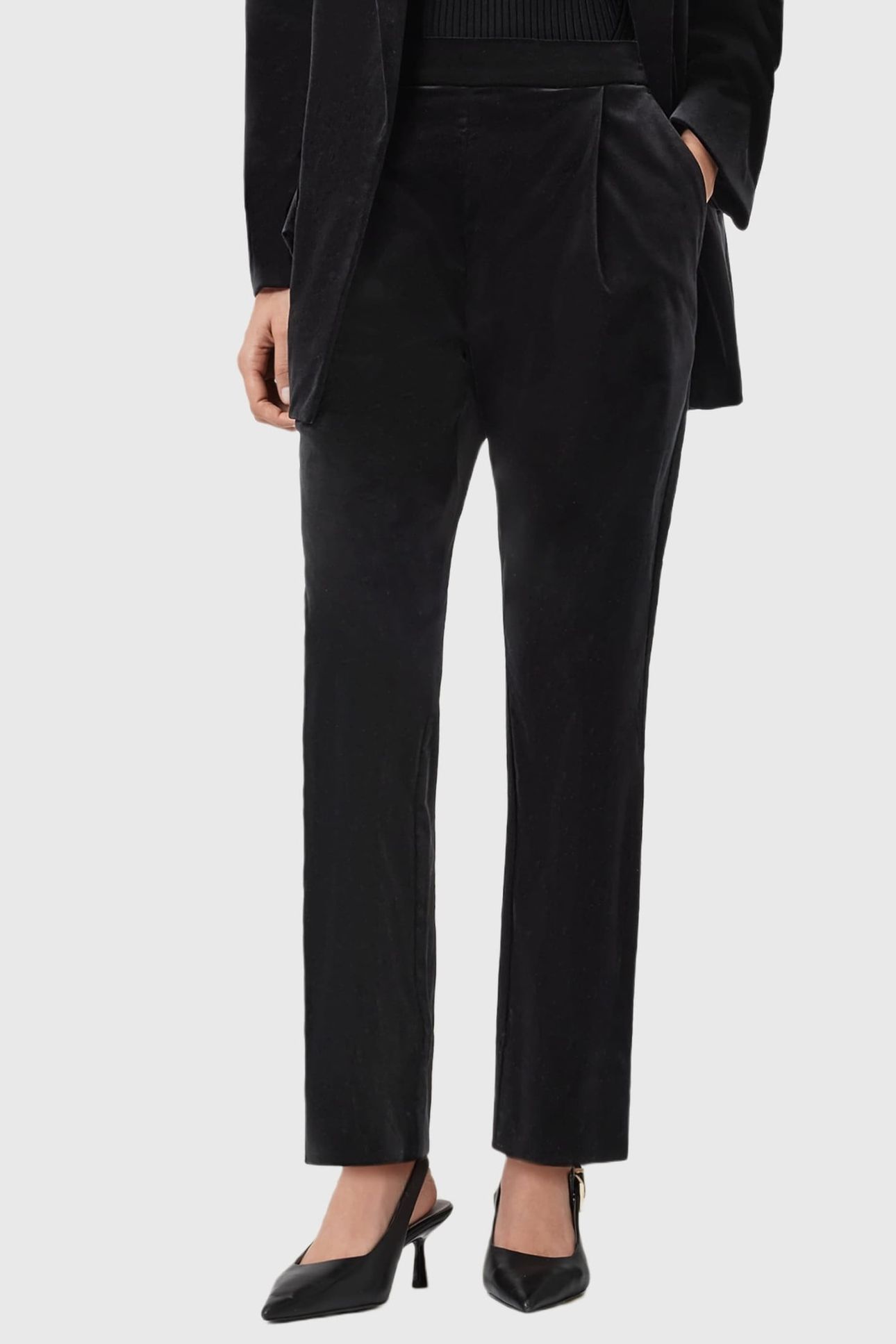ALEIDA VEL TROUSER BLACK 1