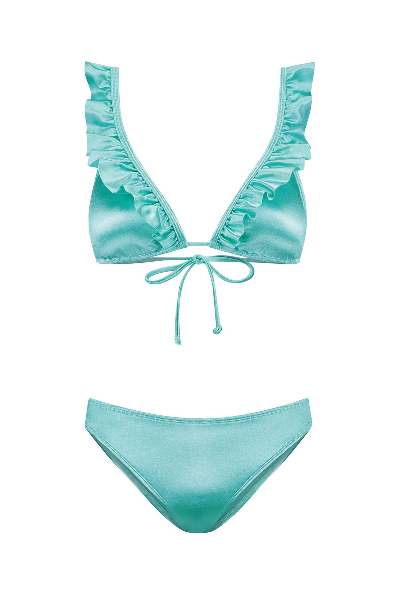 BOBBY BIKINI SET ULTRA SHINE SHINY GREEN TURQUOISE 6