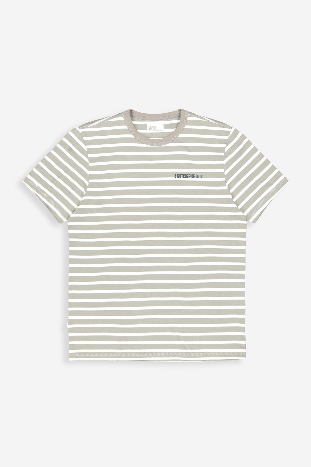 CLASSIC STRIPE BUTCHER TEE LT. SEAL GREY 3