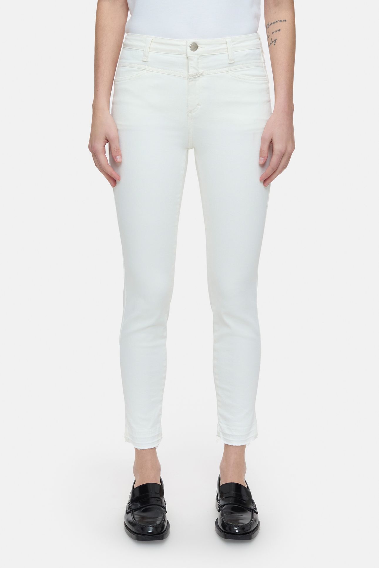 SKINNY PUSHER JEANS IVORY 2