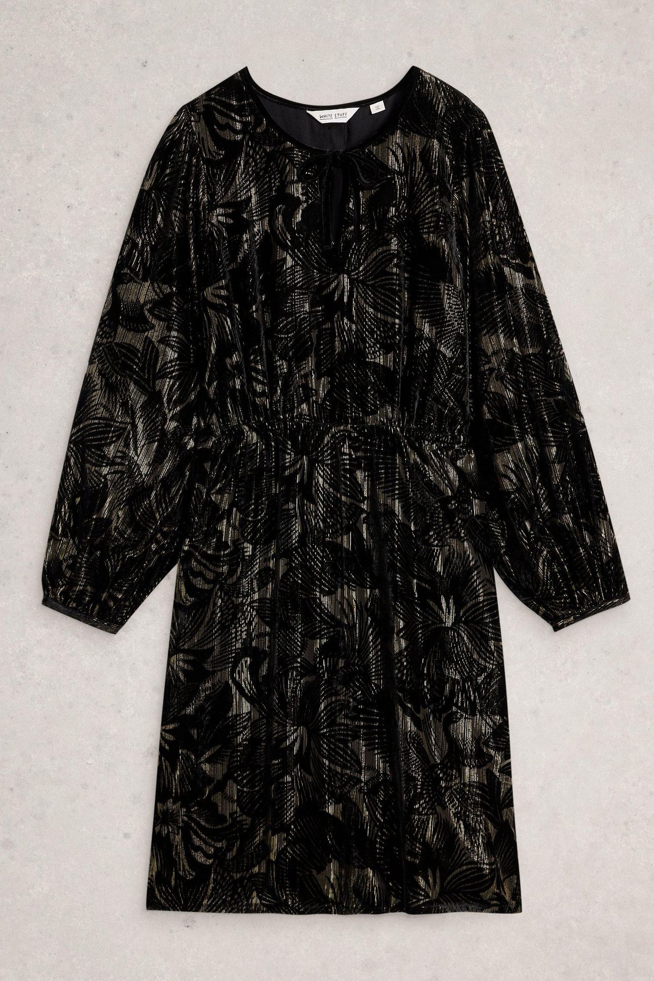 FAYE DEVORE VELVET DRESS BLACK MULTI 4