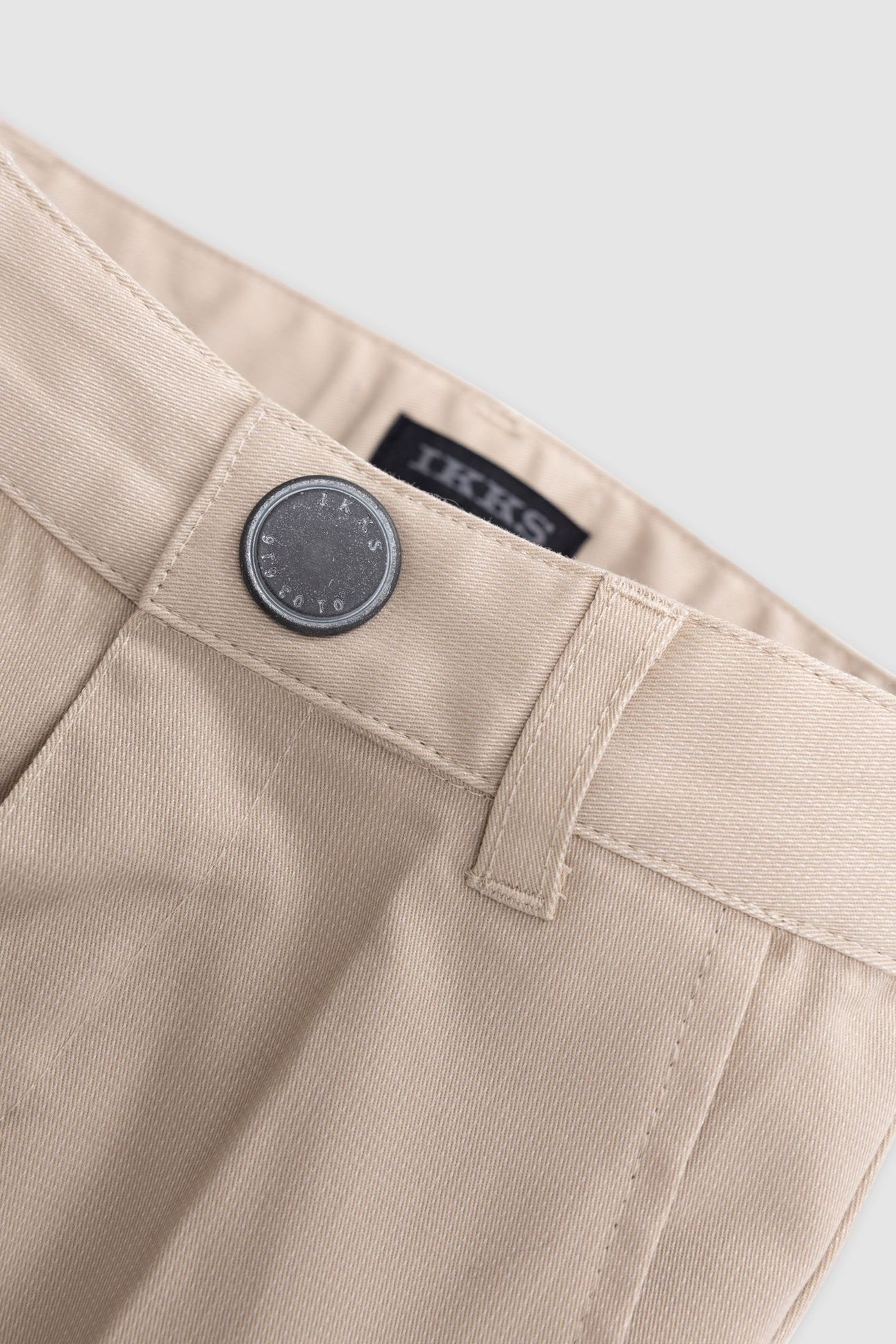 STRIPED BEIGE FORMAL PANTS WITH STRAPS 7