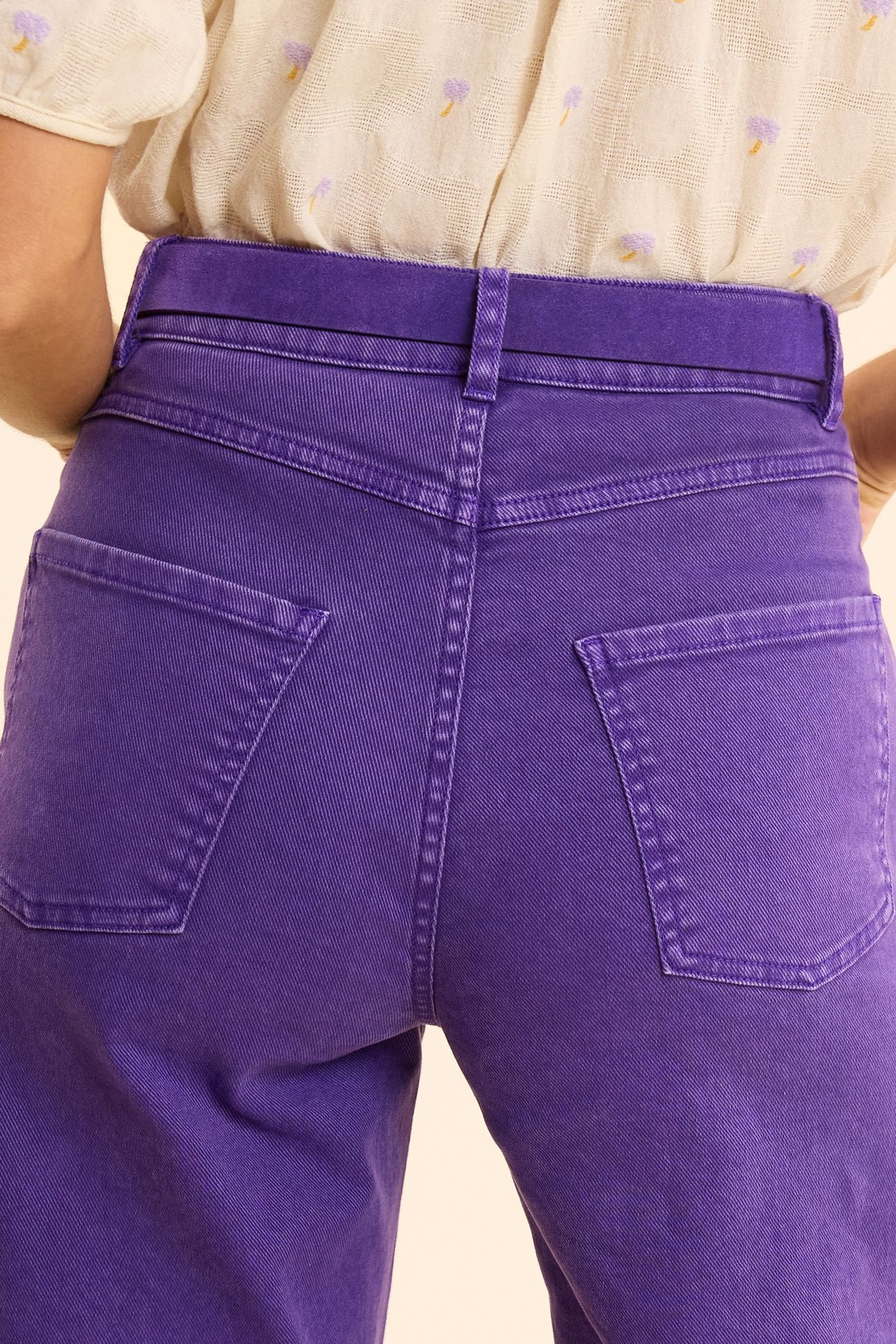 PURPLE WIDE-LEG JEANS ALICIA INK | Online Outlet | Otrium