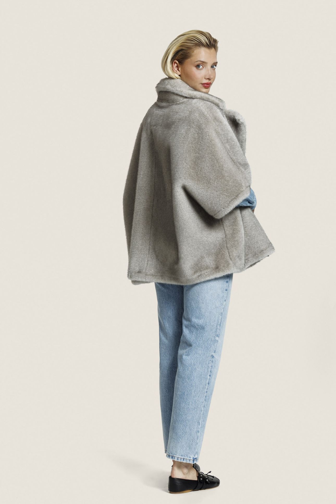 ELIN FUR JACKET CLAY 3