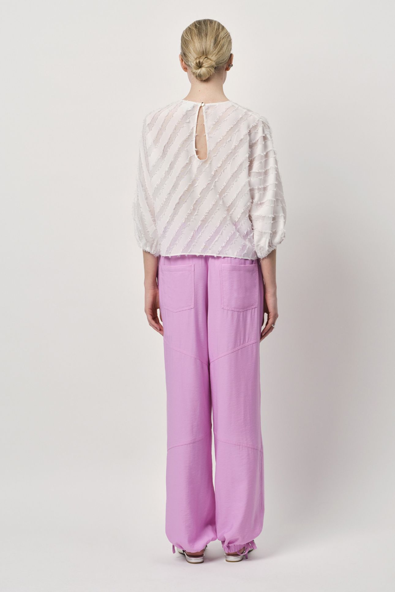 GIANA BALLOON SLEEVE TOP MILK WHITE 4