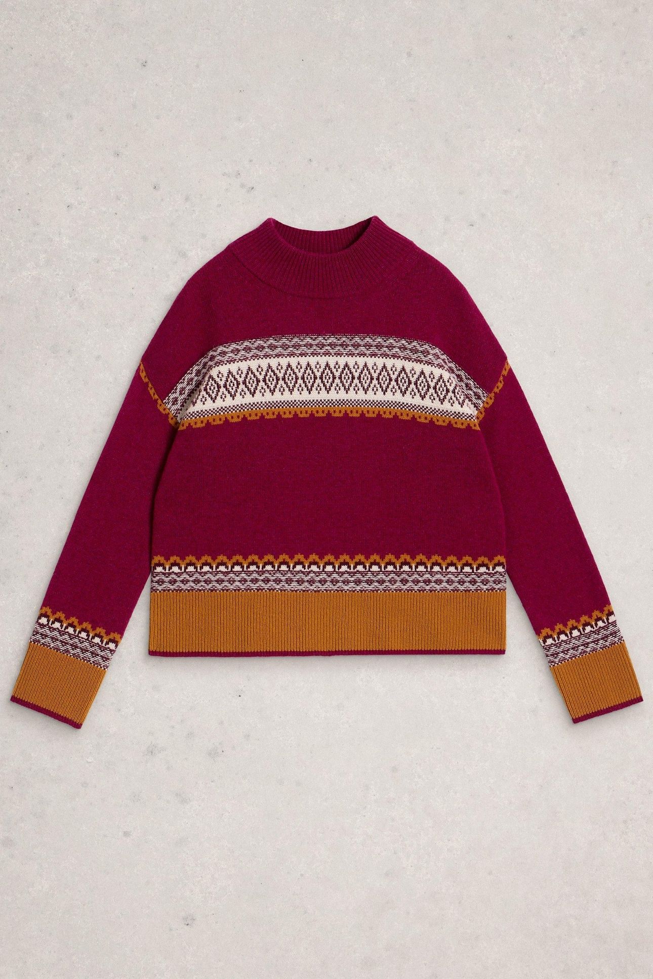 MILLIE FAIRISLE JUMPER PINK MULTI 4