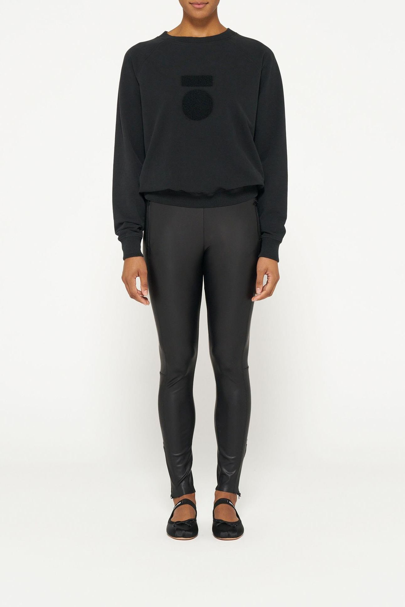 THE ZIPPER LEGGINGS BLACK 1