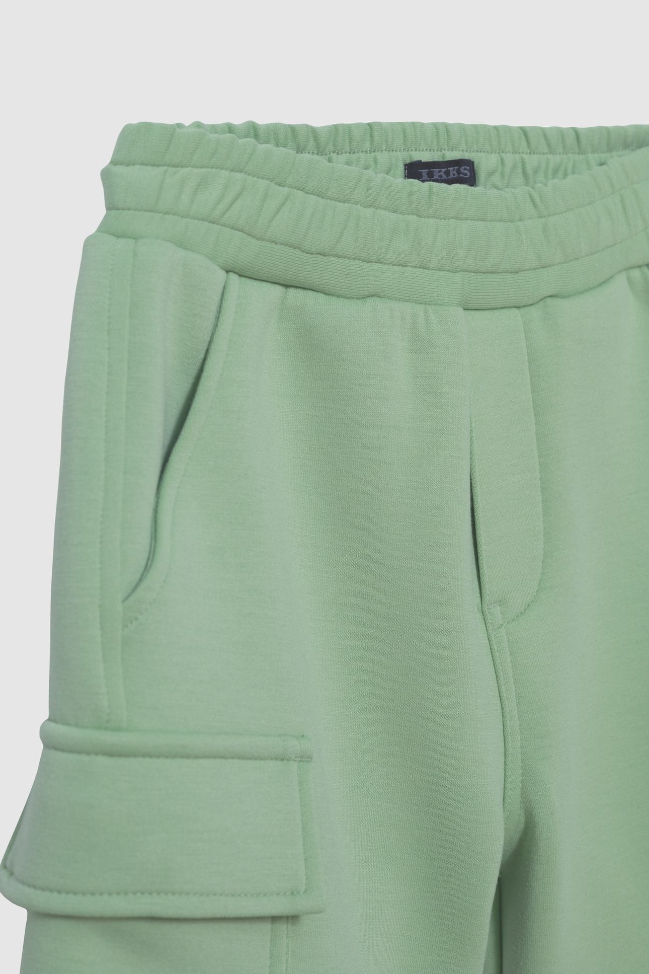 BATTLE GREEN BERMUDA SHORTS WITH PALM TREE MOTIF 4