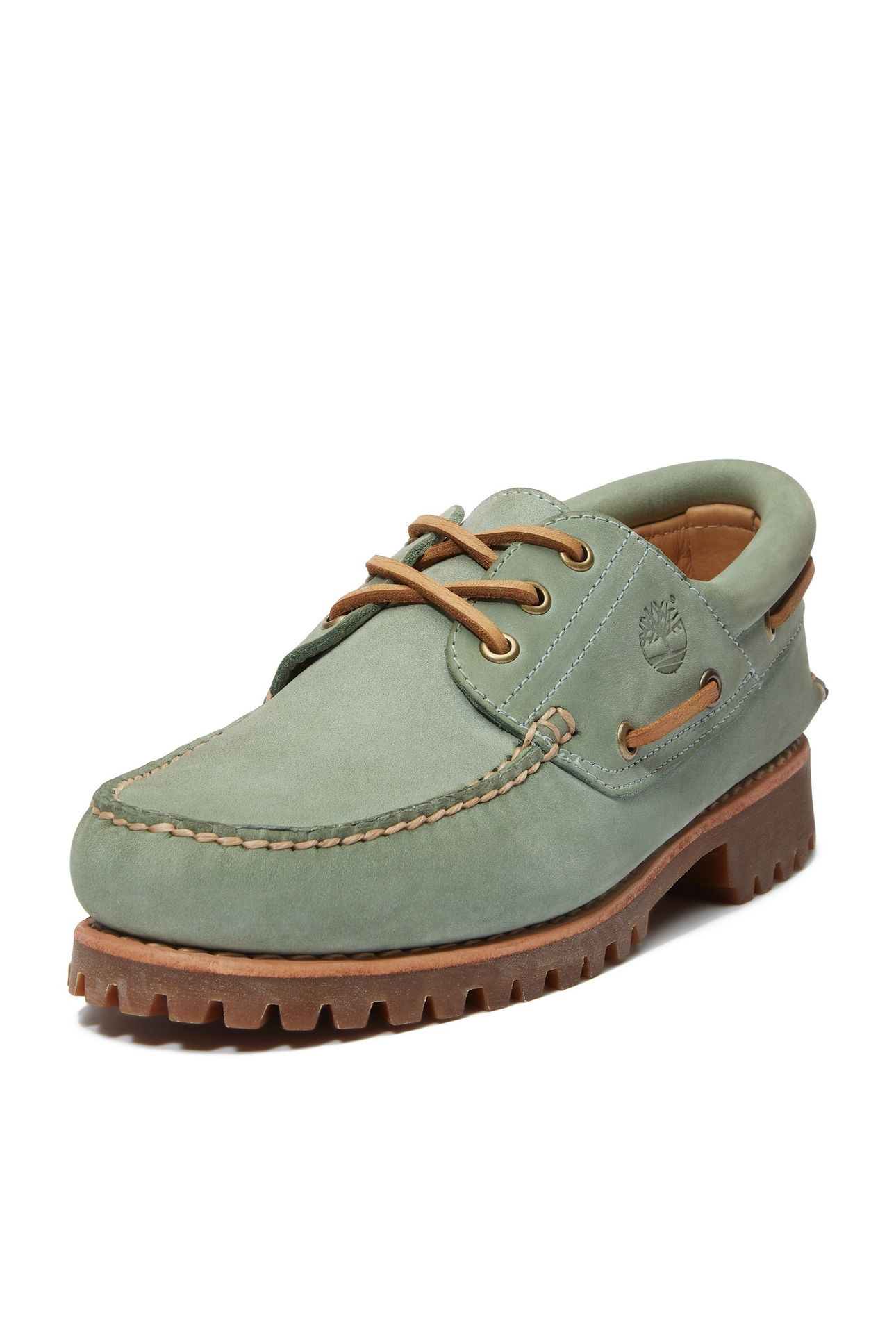 AUTHENTIC BOAT SHOE MEDIUM GREEN NUBUCK 2