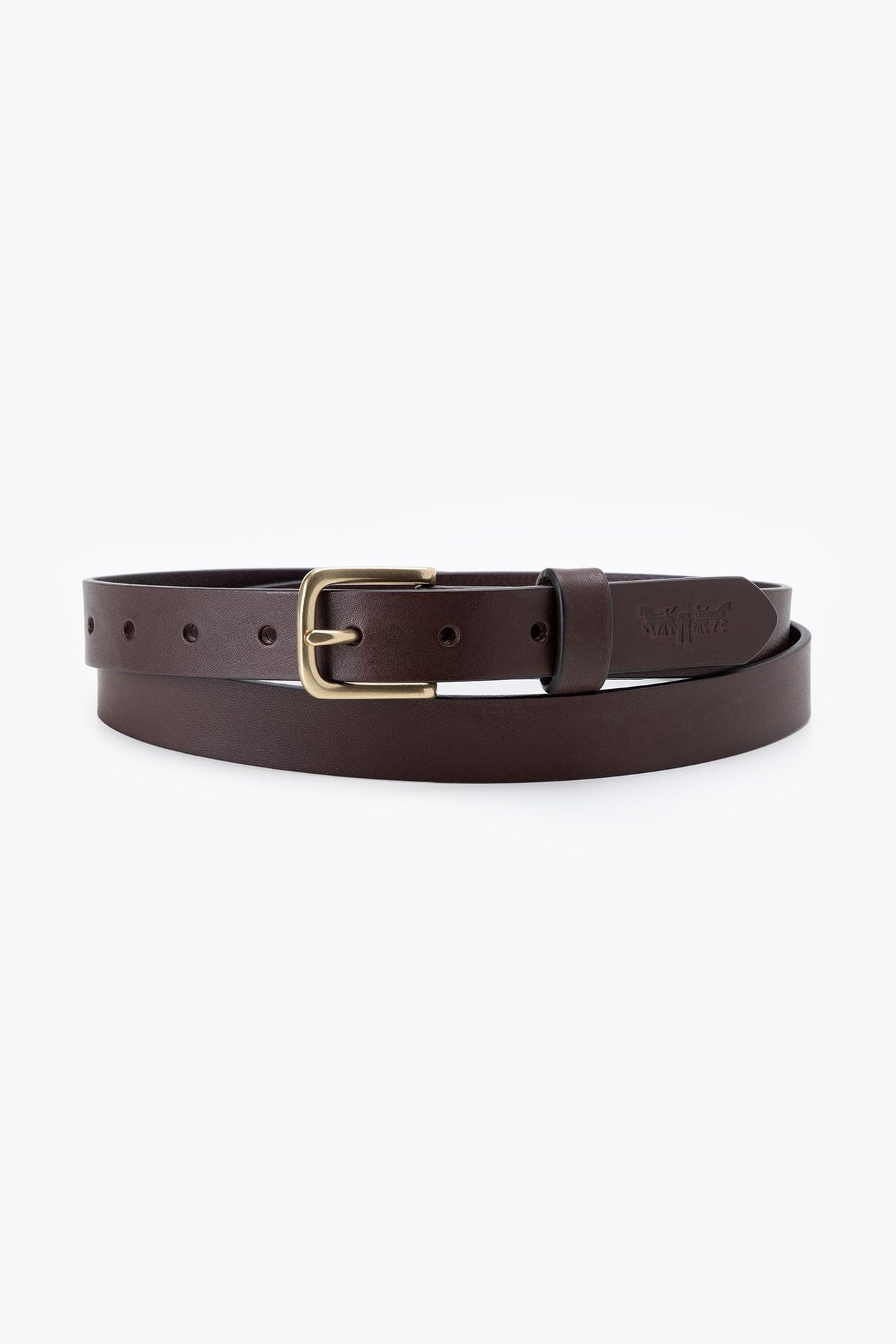 MEN'S NEW NARROW LEATHER BROWN 1