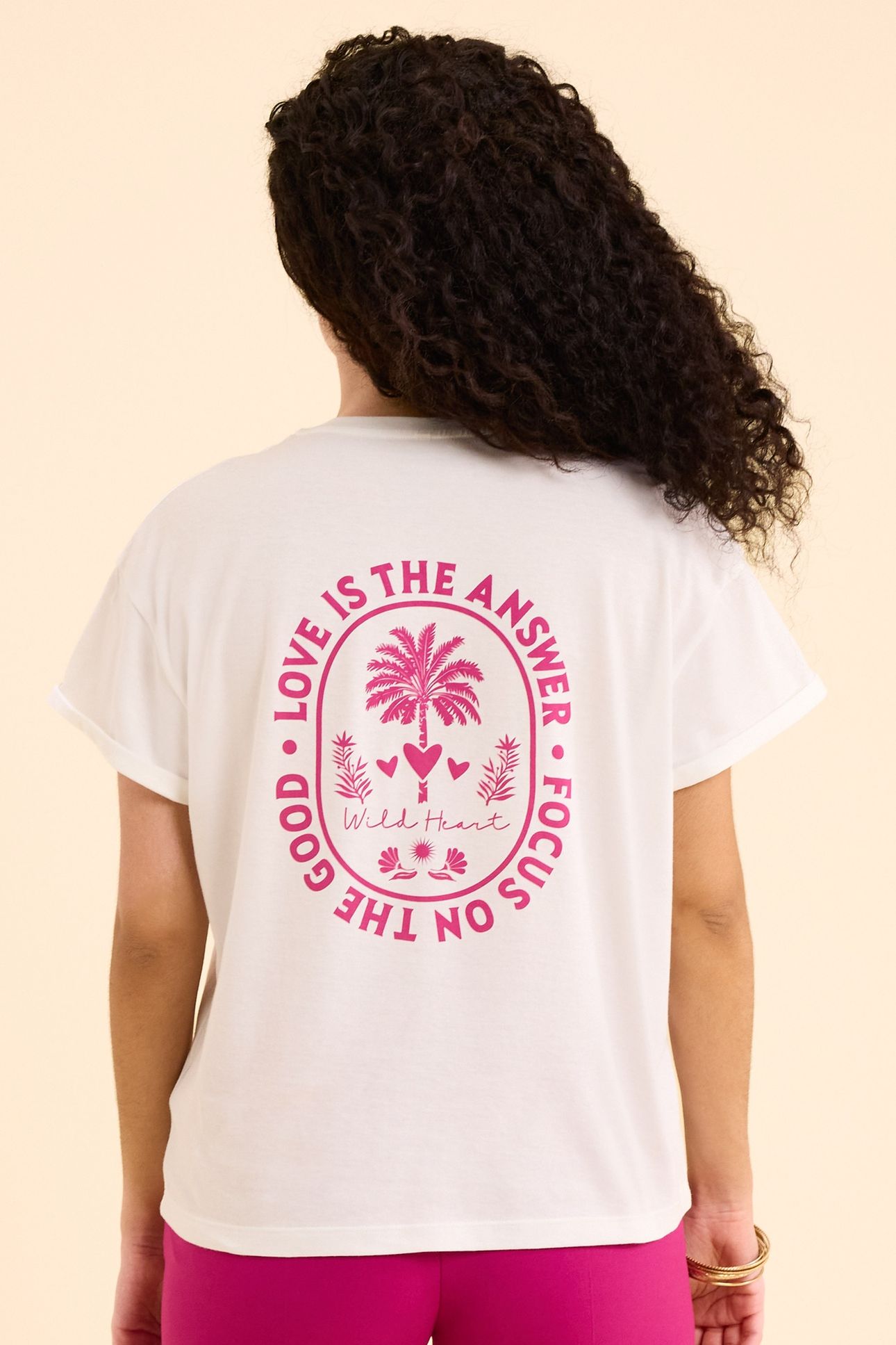 WHITE T-SHIRT WITH PINK MESSAGE OFF-WHITE 4