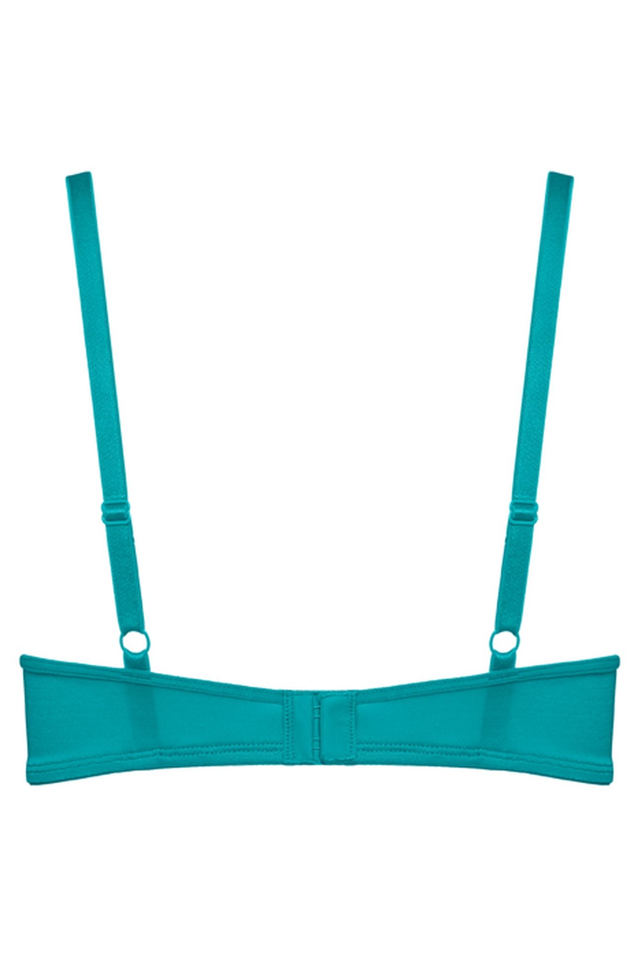 DAME DE PARIS LAKE BLUE AND GOLD BALCONY BRA 4