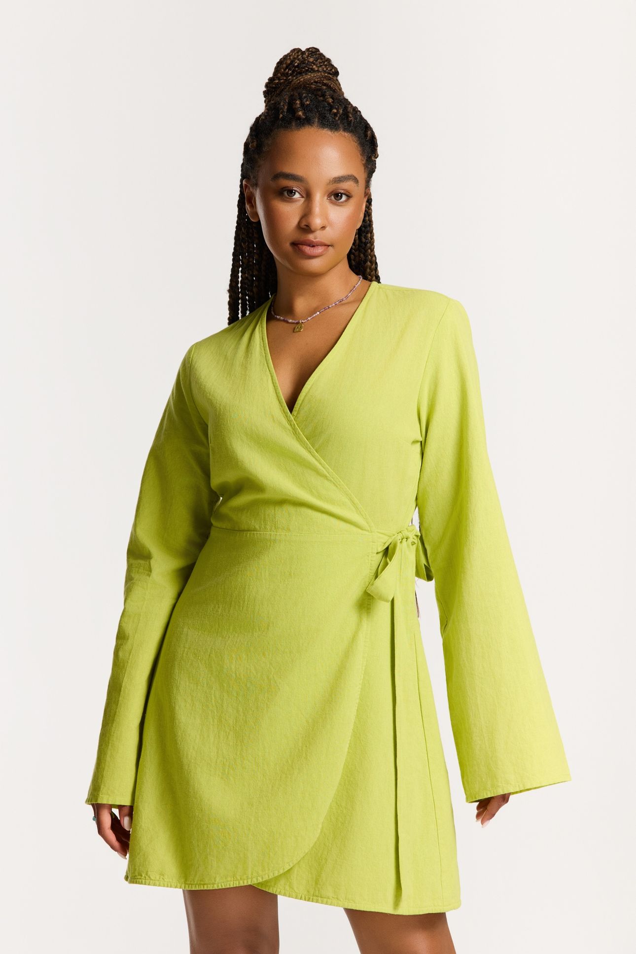 JANELLE DRESS GREEN PISTACHE 2