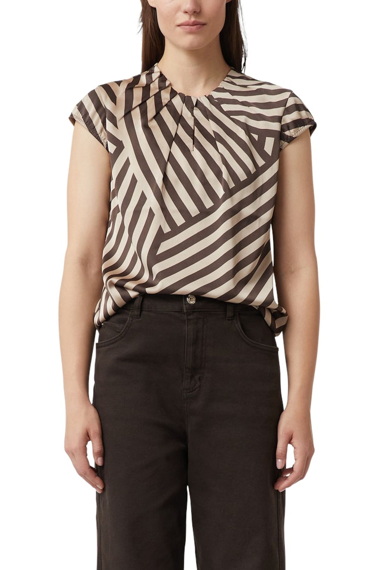 COMMA BLOUSES BROWN 1