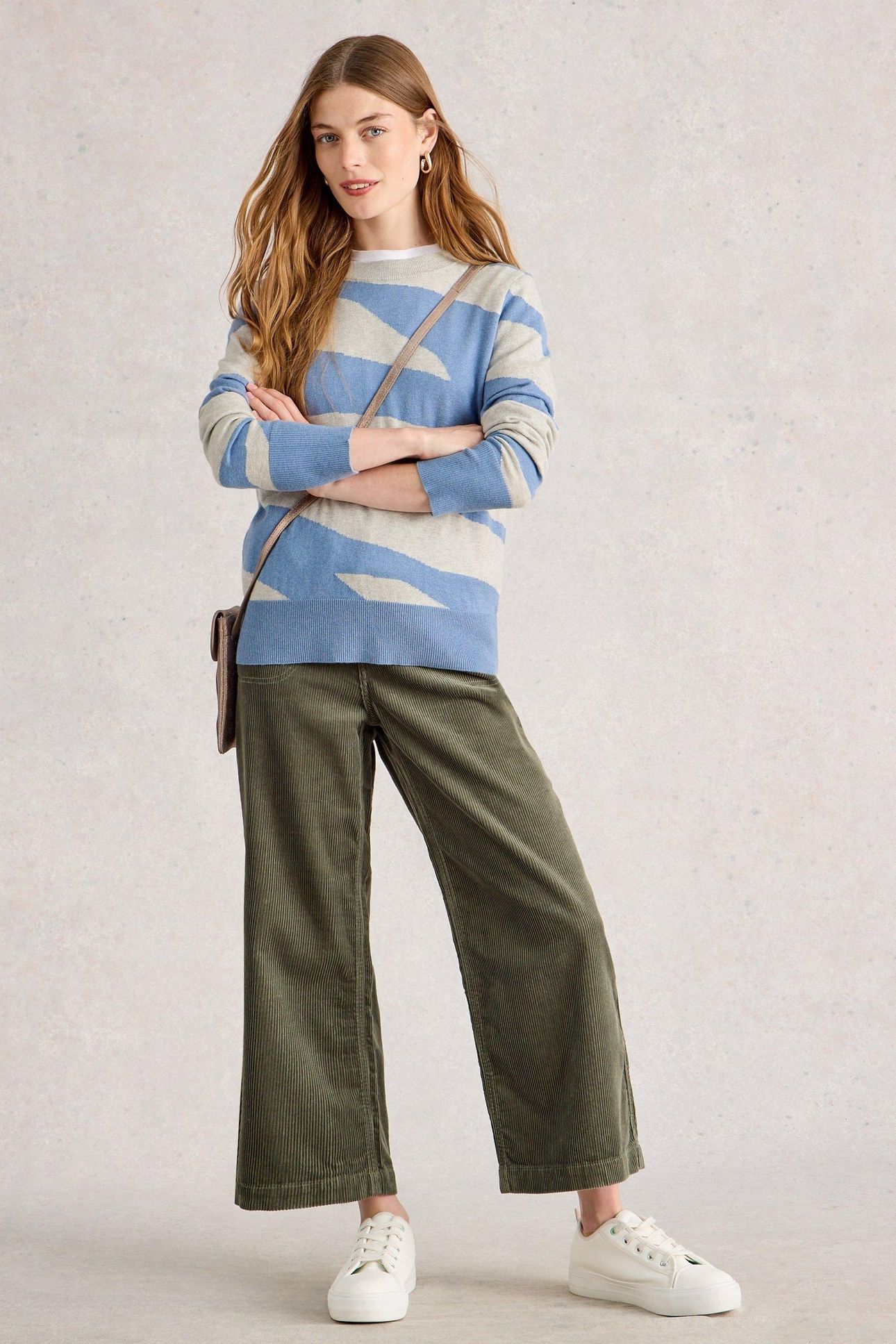 KATIE ABSTRACT JUMPER BLUE MULTI 1