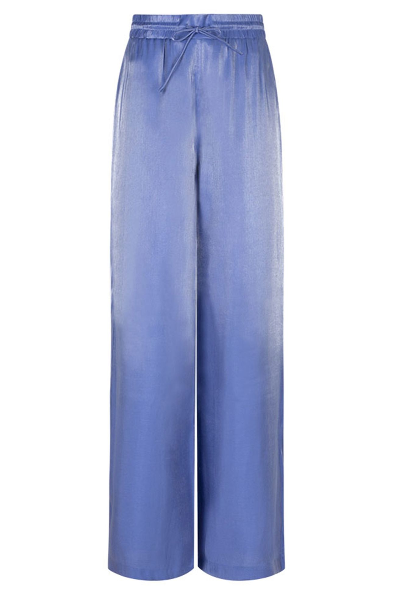 SOIR SHIMMER WIDE LEG PANTS CORNFLOWER BLUE 4