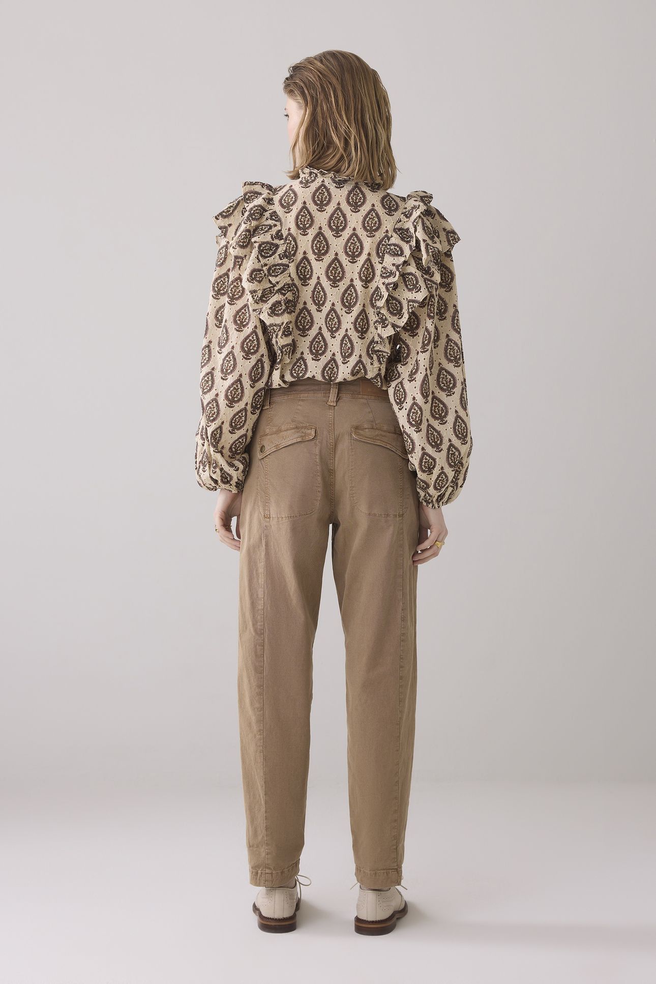 TAPERED PANT ROUGH TWILL KHAKI 3
