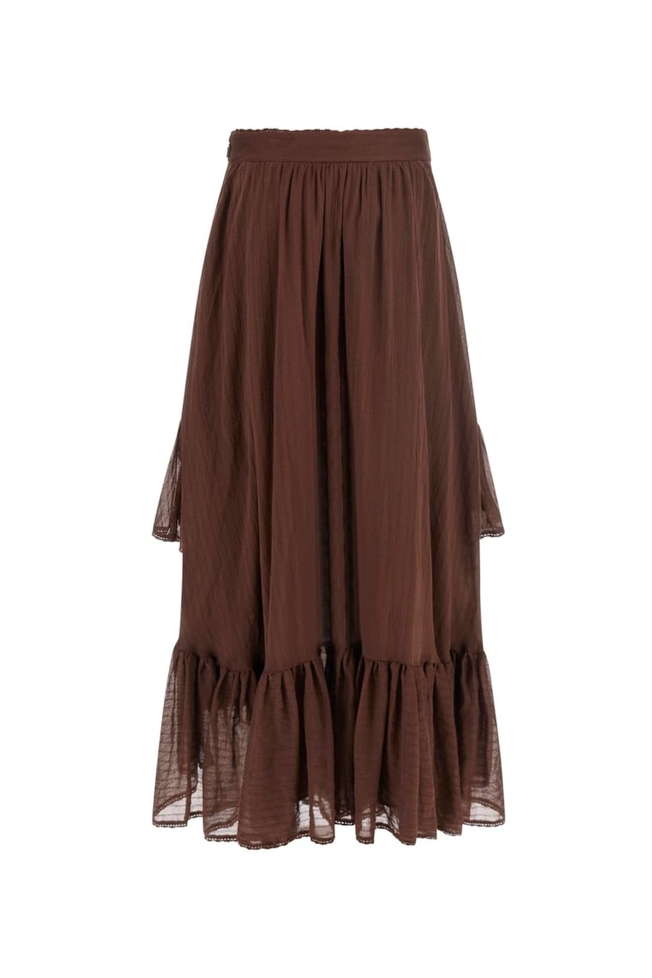 MARCIANO BY GUESS ELSA LONG SKIRT CIOCCOLATA 3