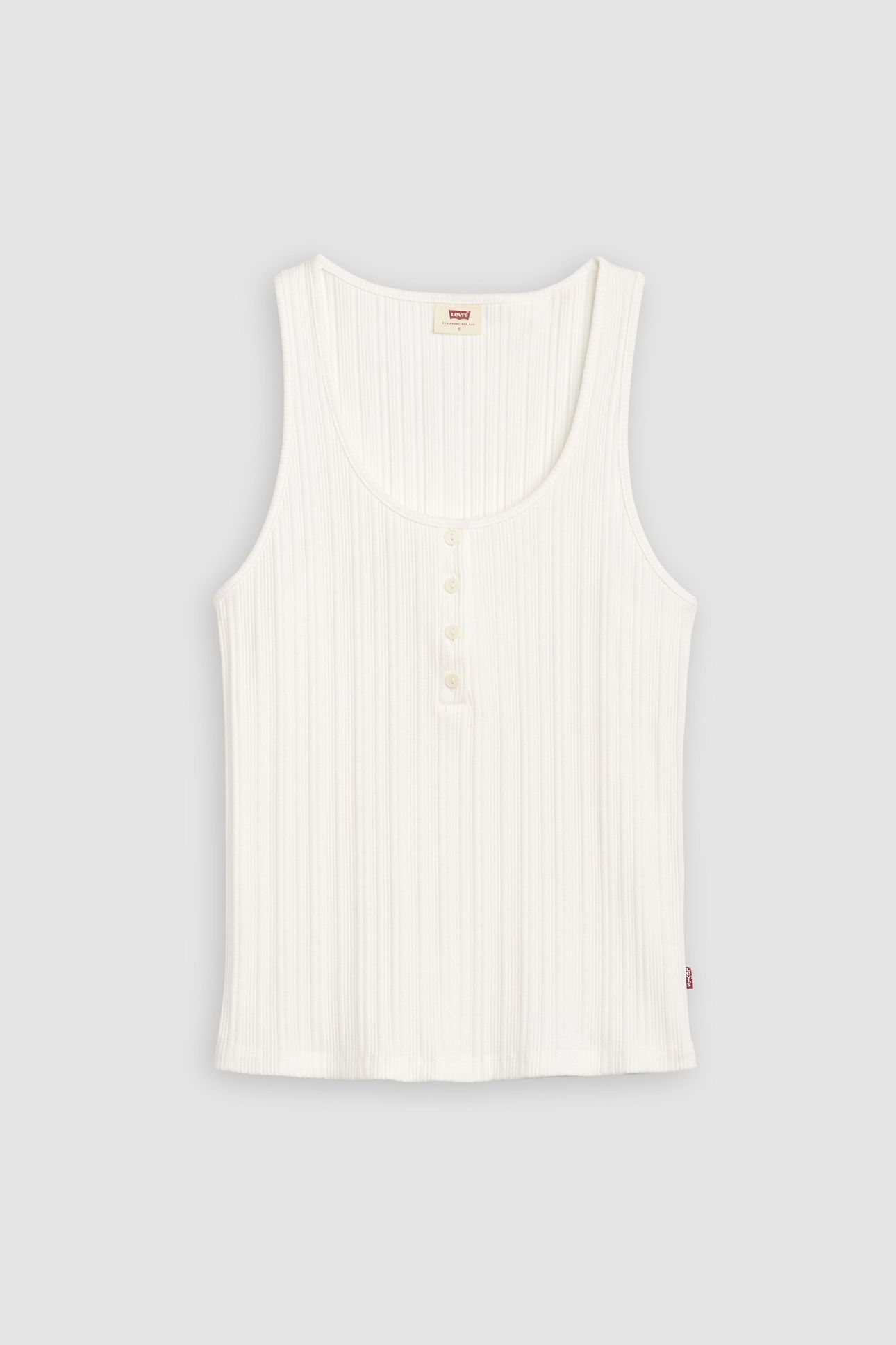 VACATIONER RIBBED TANK TOP WHITE 6