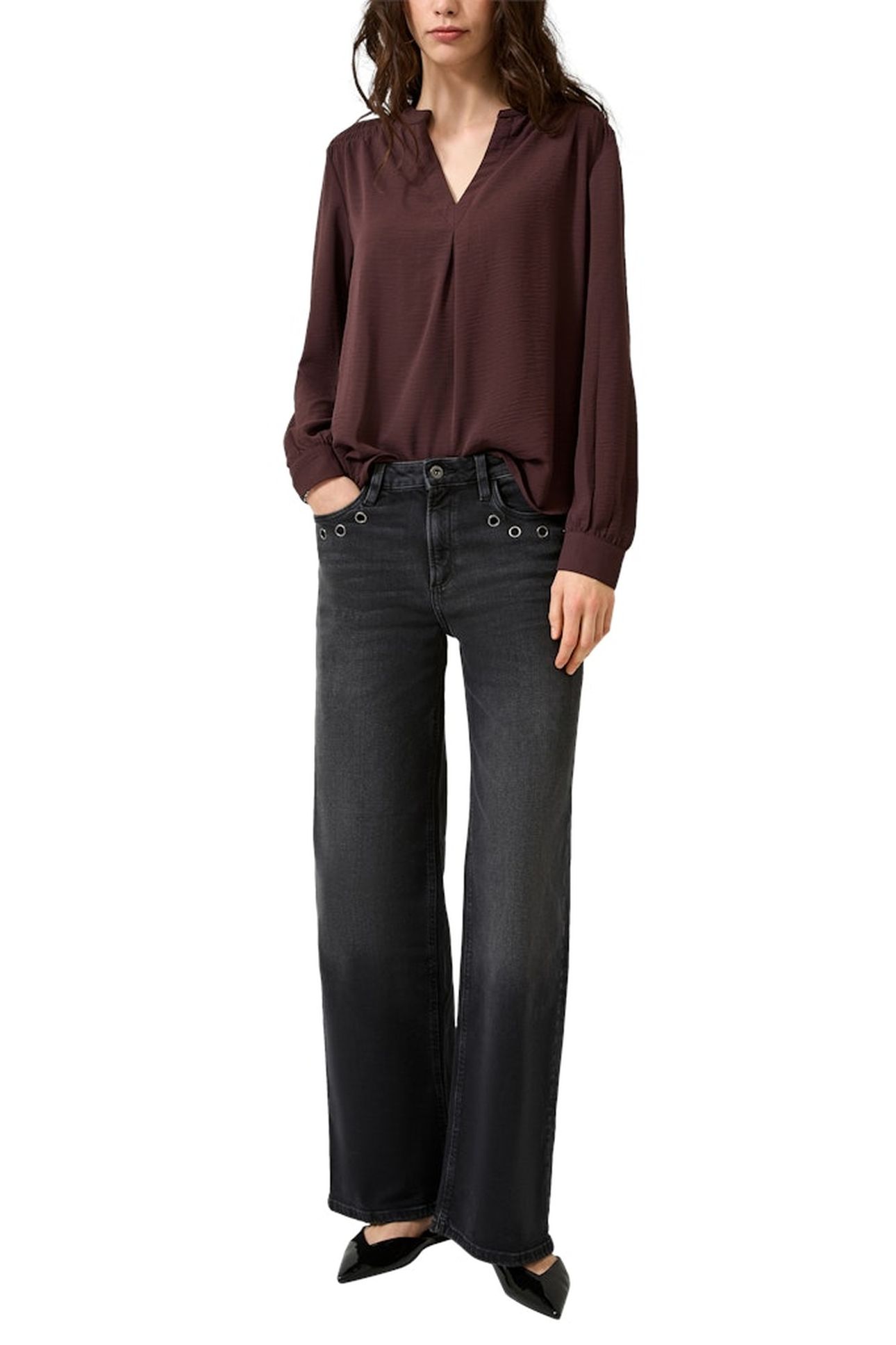 S.OLIVER-QS BLOUSES BURGUNDY 1