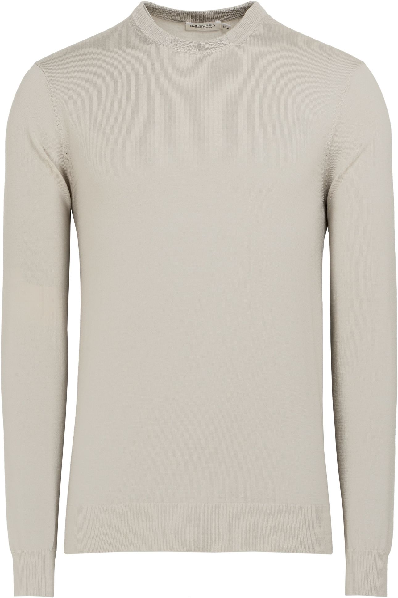 LS CREW MERINO SAND 5