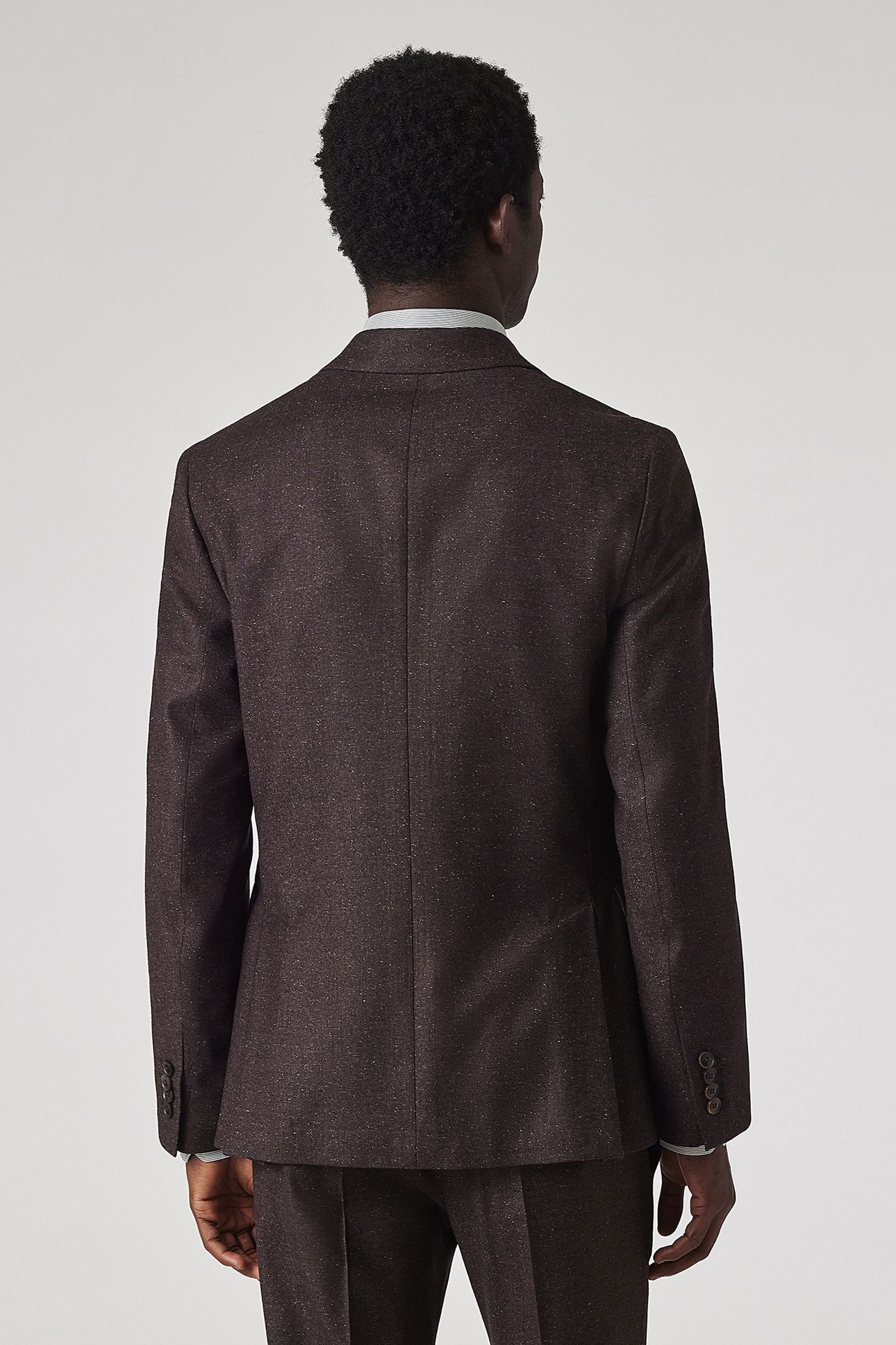 2 BUTTON JACKET CHOCOLATE 2
