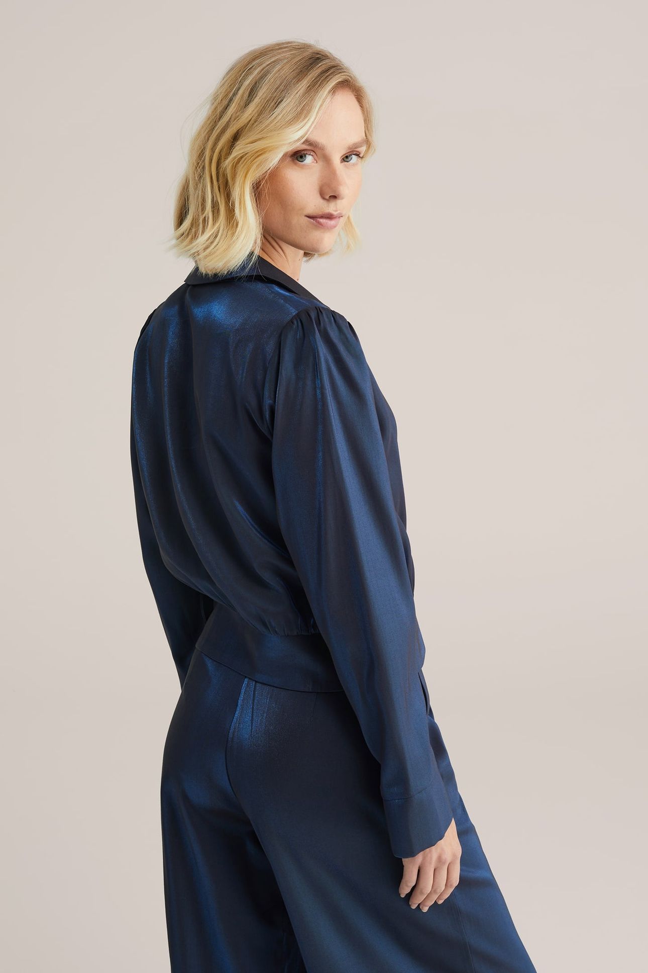 BLOUSE DARK BLUE 2