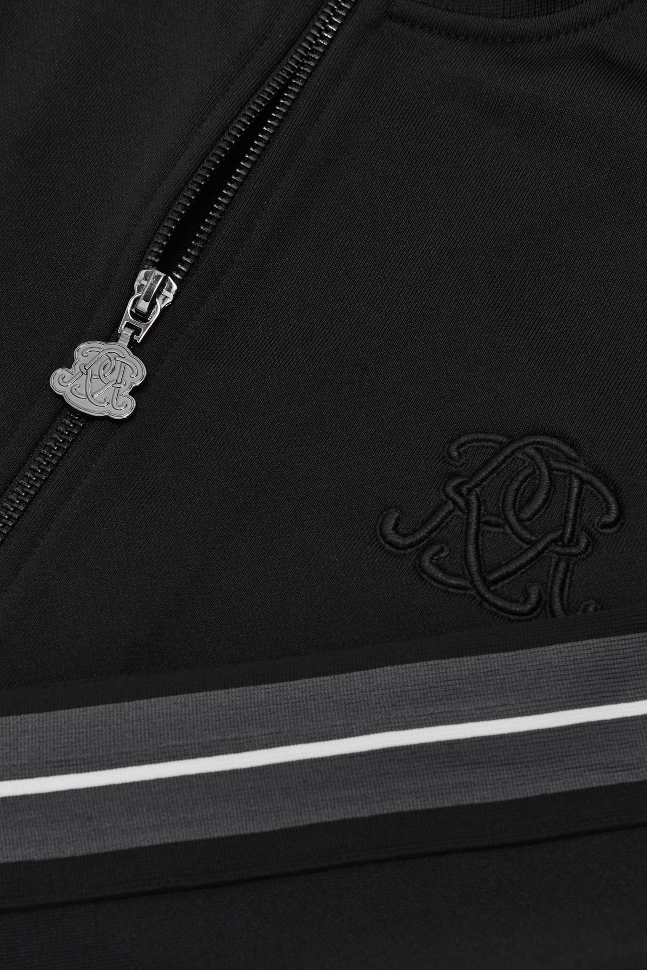 LS ZIP THROUGH MOTIF TRACK TOP BLACK 4