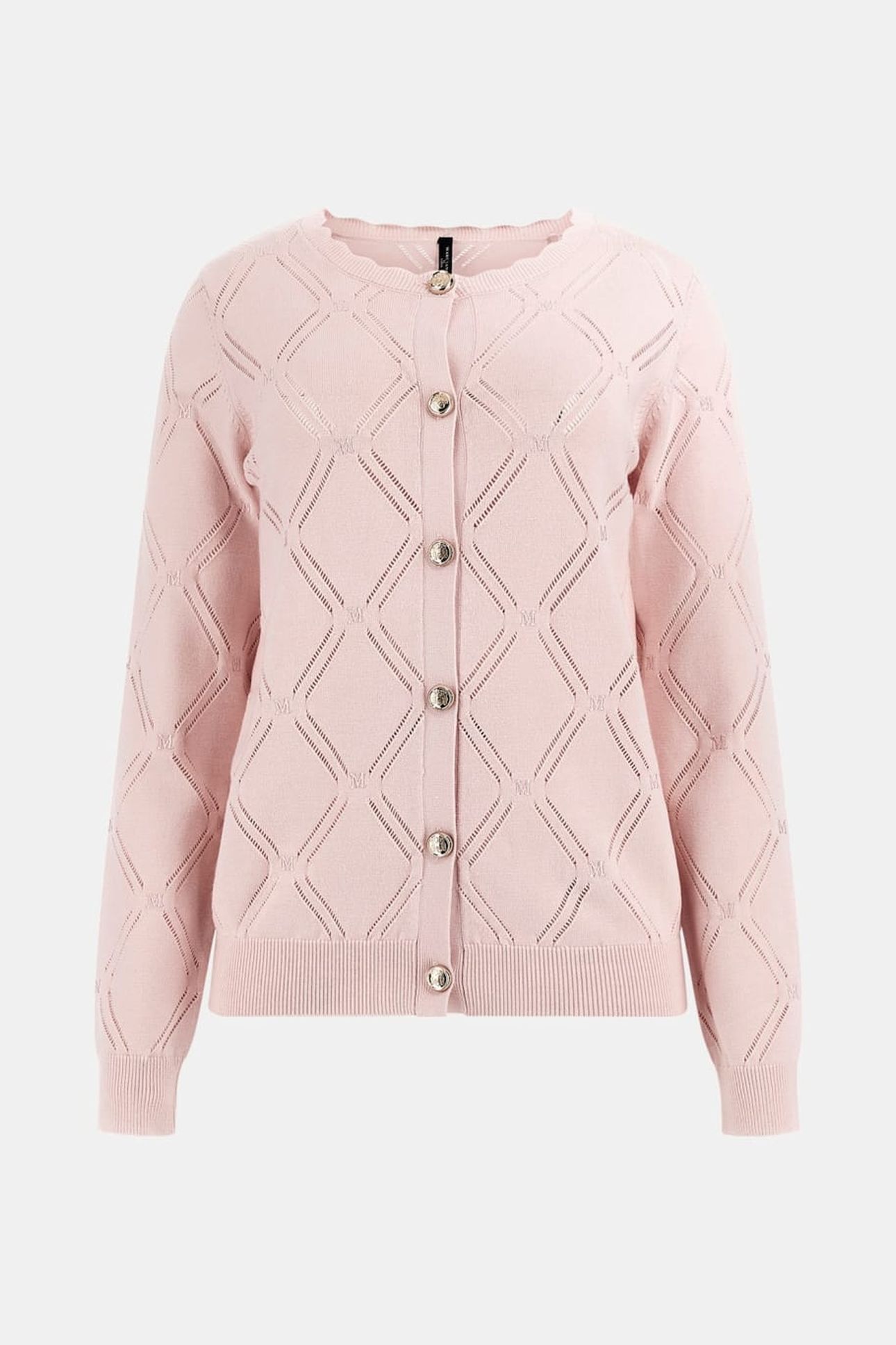 MARCIANO BY GUESS ANNA CARDI ALLOVER SWEATER BLUSH BREEZE 4