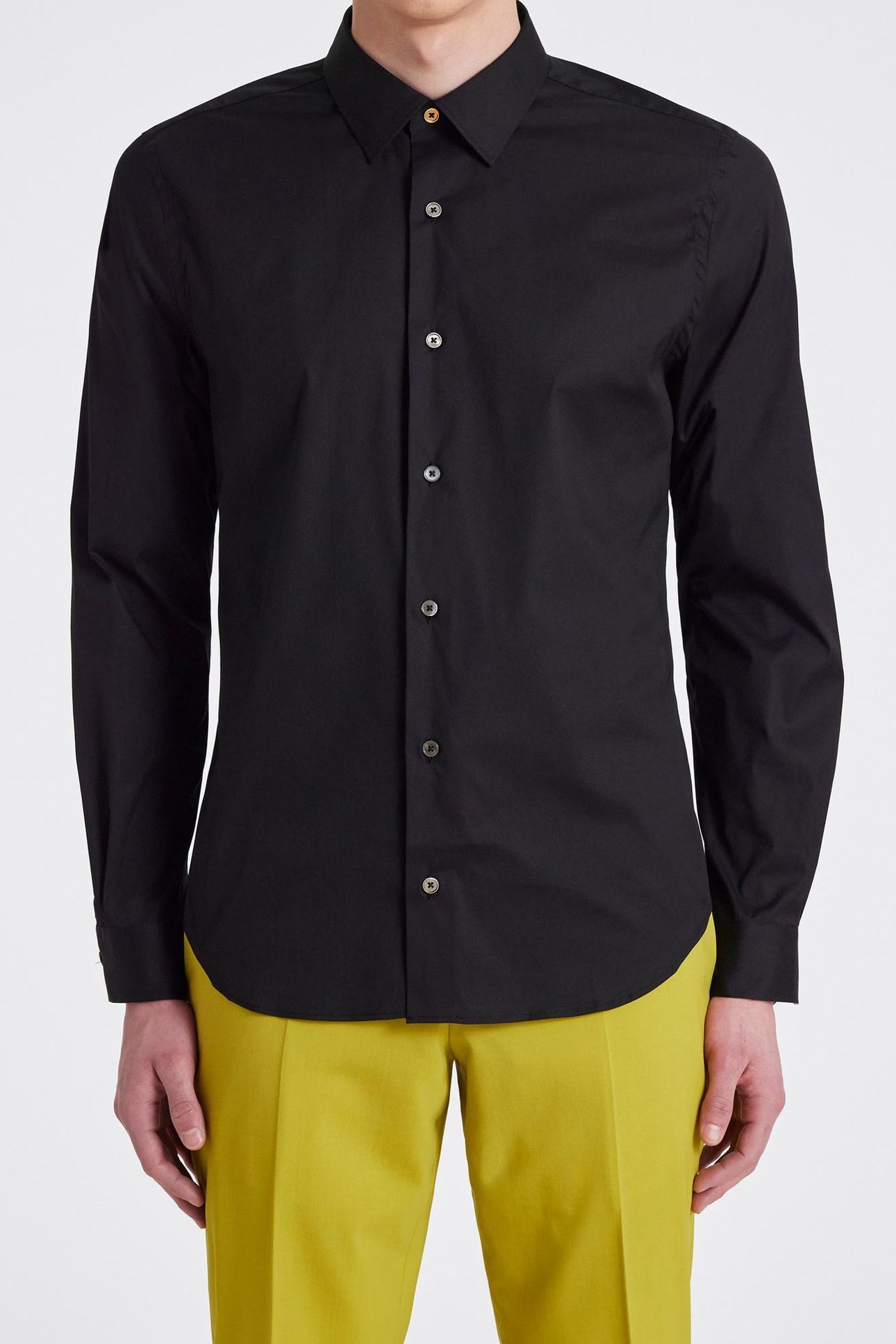 S/C SUPER SLIM SHIRT BLACK 1