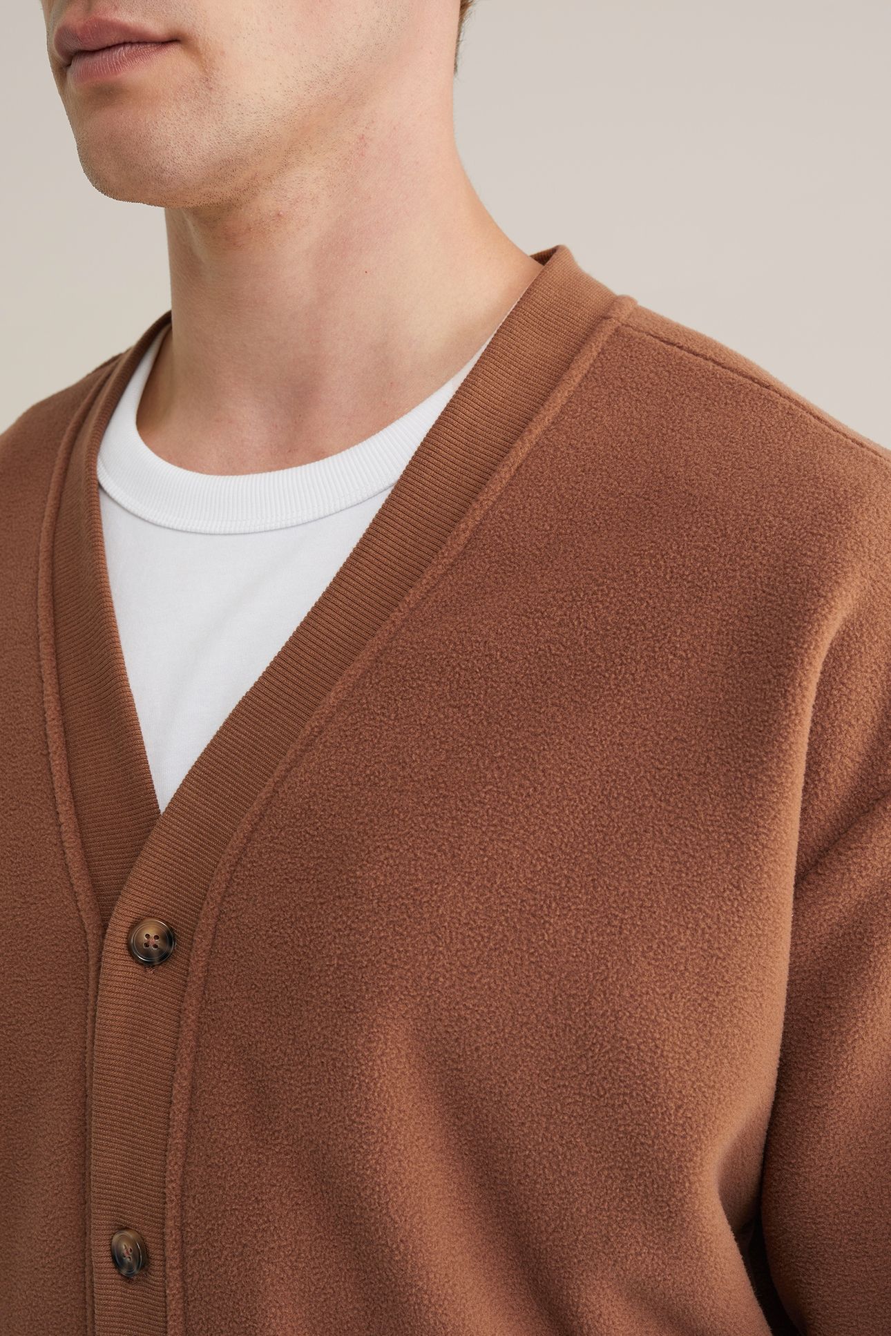 CARDIGAN CINNAMON BROWN 5