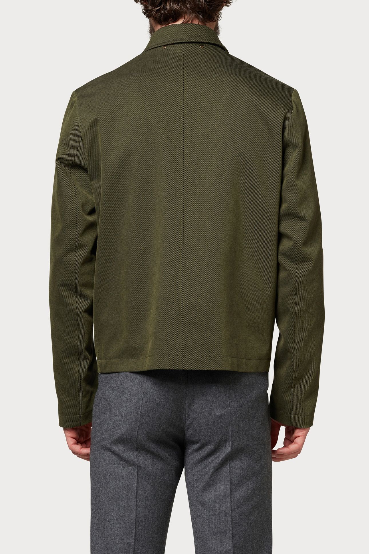 REGULAR FIT JACKET MILITARY GREEN 5