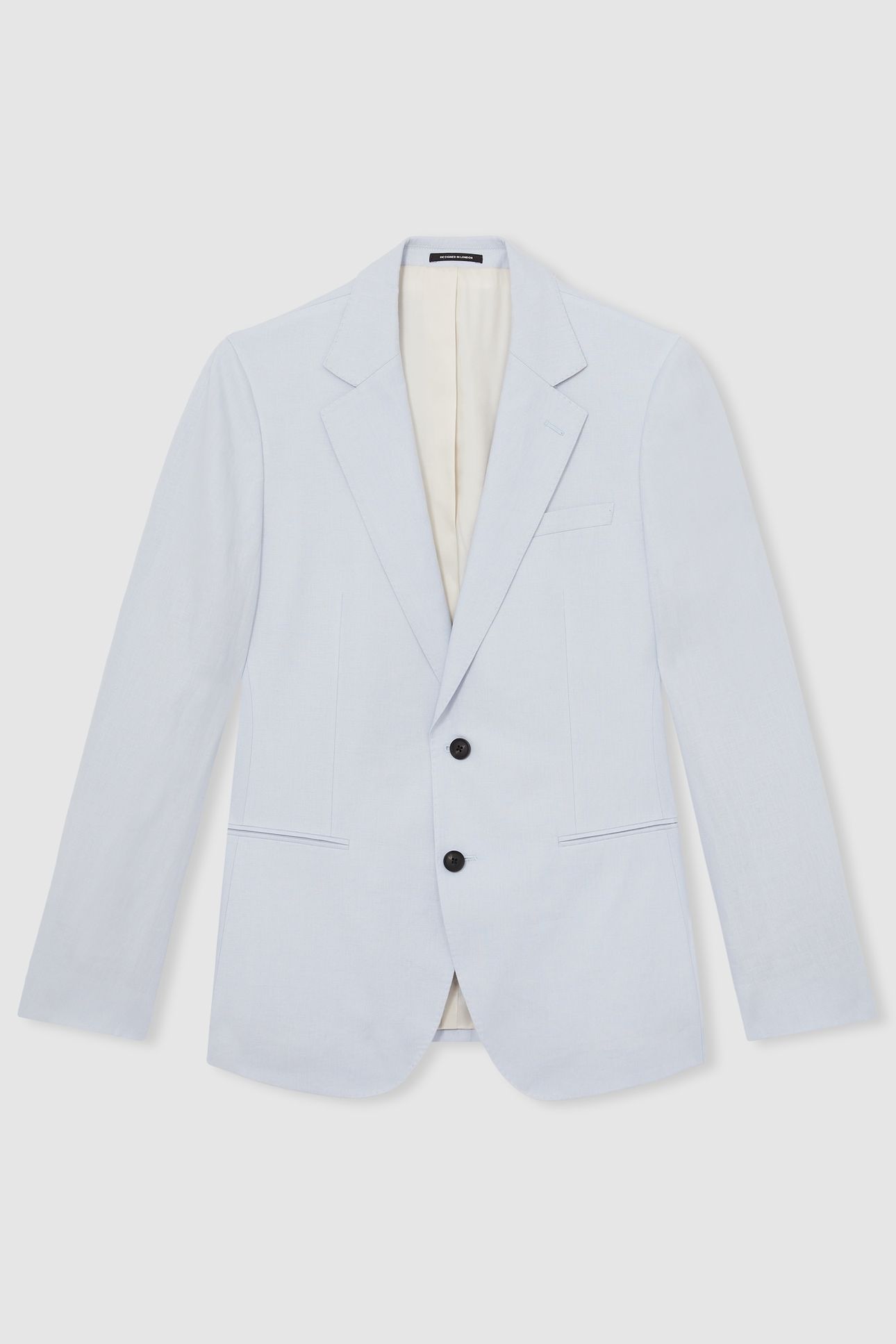 SB 2B NOTCH LINEN BLAZER SOFT BLUE 4