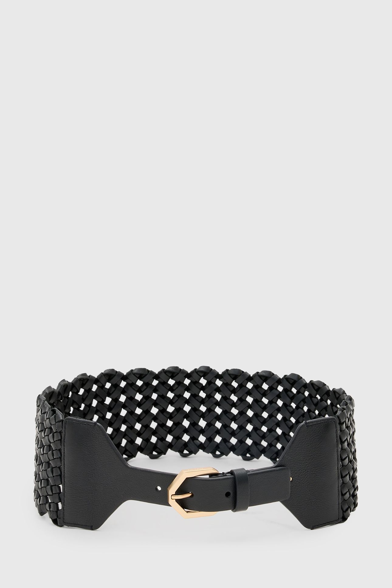 MATHILDE WAIST BELT BLACK/WARM BRASS 1