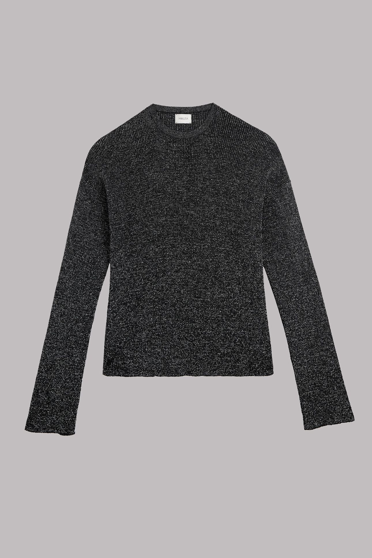 THE SILVER SPARKLY LOOSE KNITTED SWEATER 2