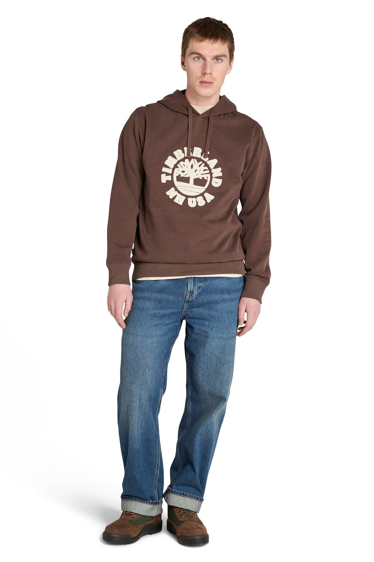 HOLIDAY GRAPHIC HOODIE CHOCOLATE BROWN 1