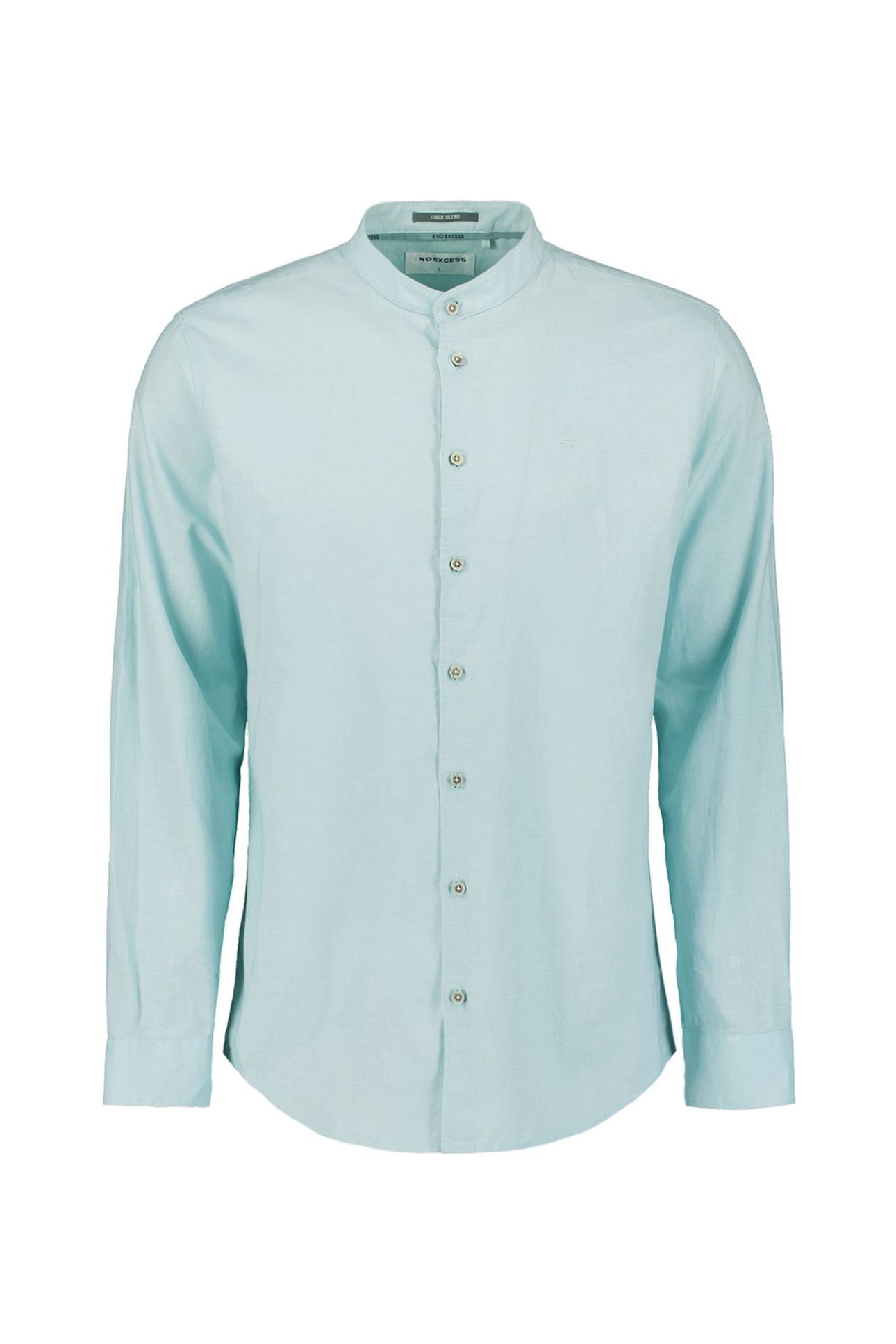 SHIRT GRANDDAD SOLID WITH LINEN ICE 5