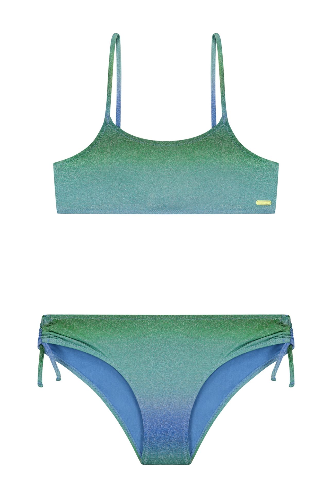 GIRLS LIV BIKINI SET OMBRE GLITTER GREEN OMBRE GLITTER 1