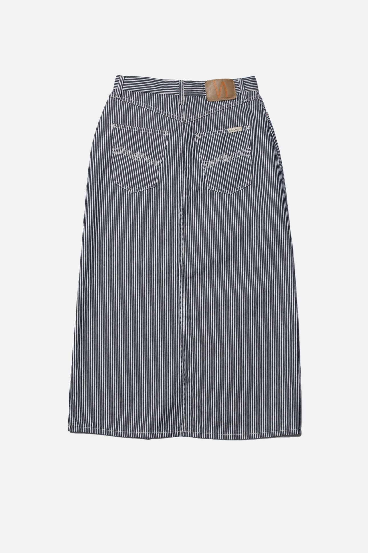 ANNA HICKORY STRIPED SKIRT BLUE 4