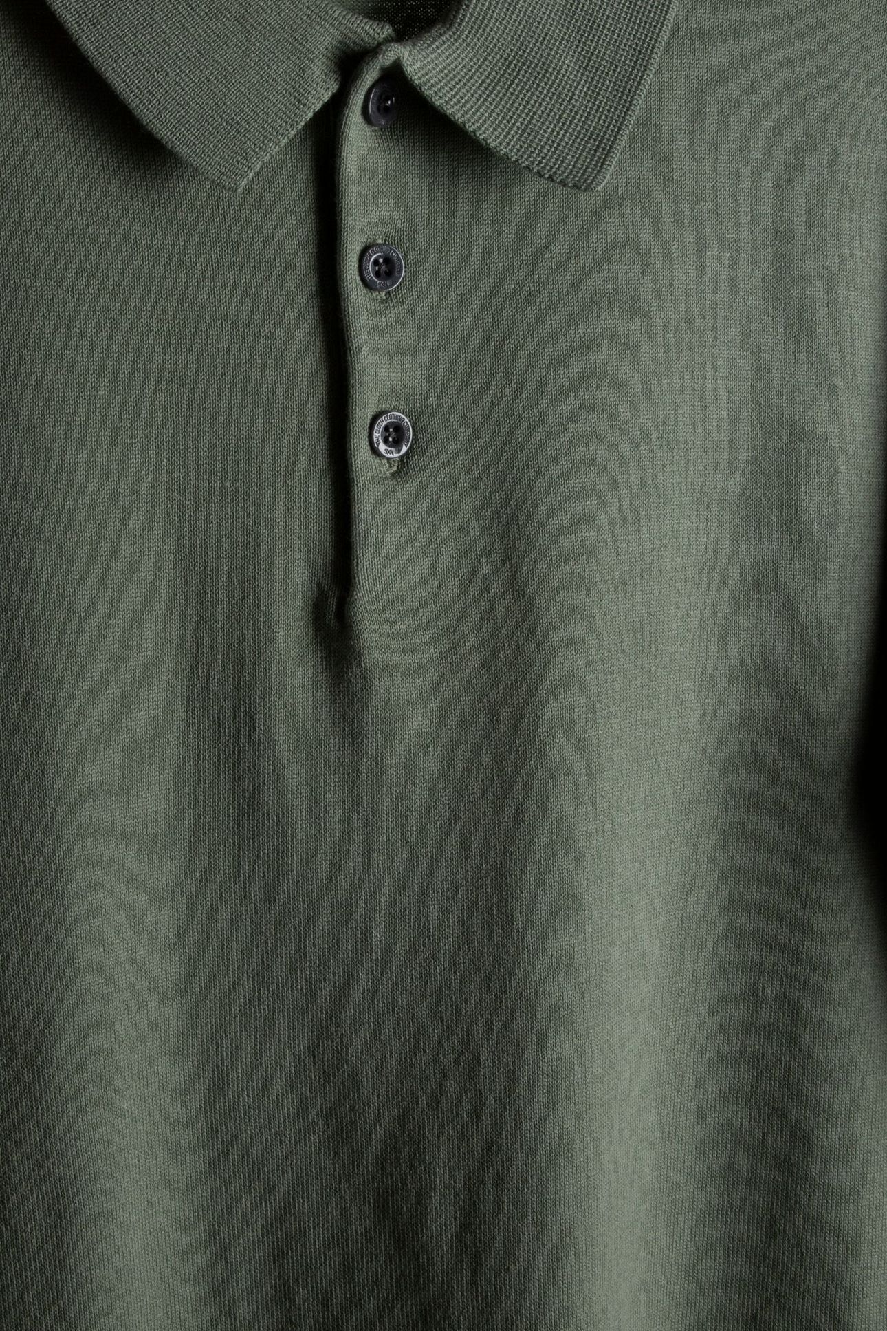PULLOVER SHORT SLEEVE POLO BUTTON SOLID GREEN 5