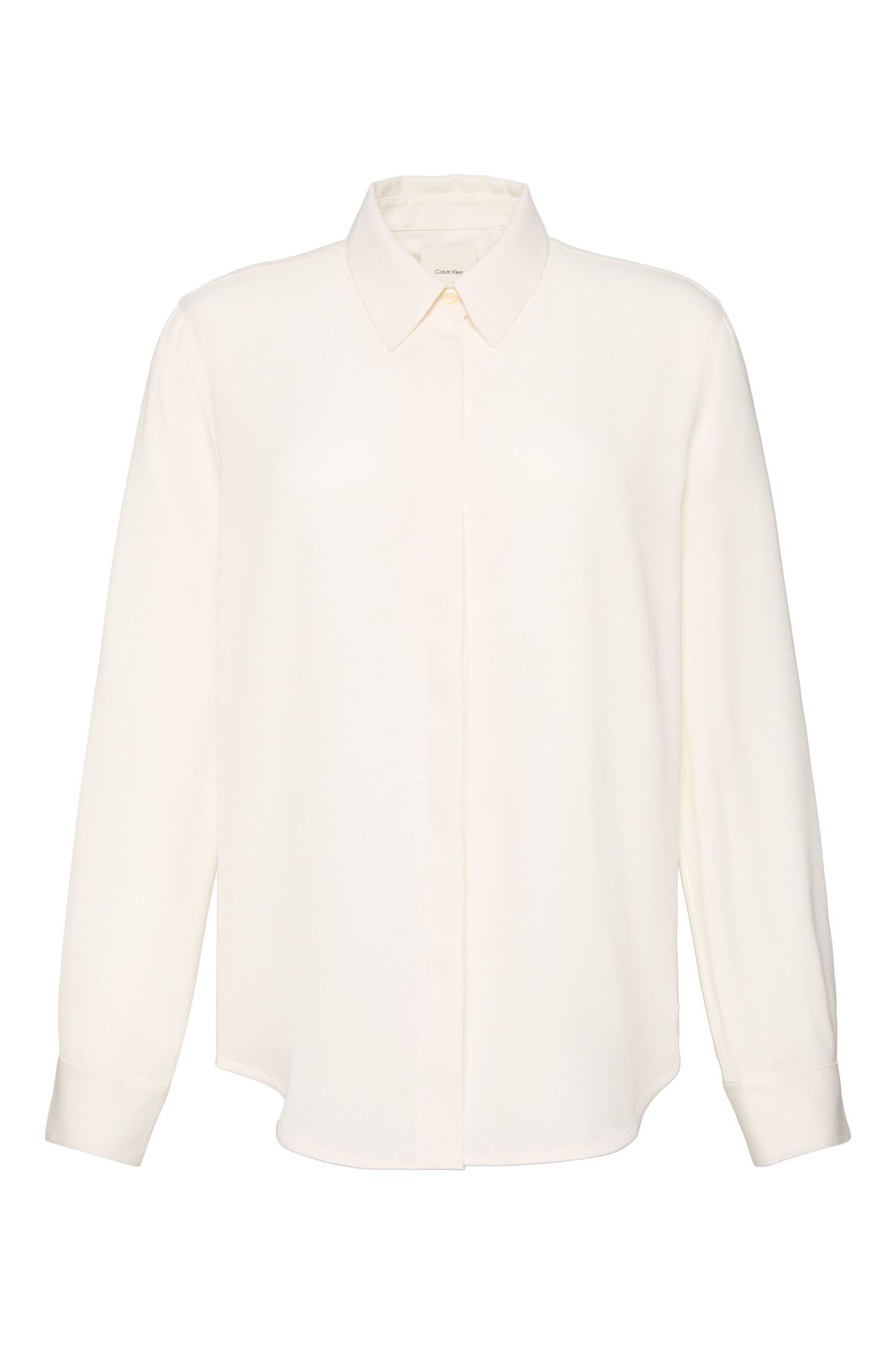 CREPE CLASSIC SHIRT WHITE GREIGE 5