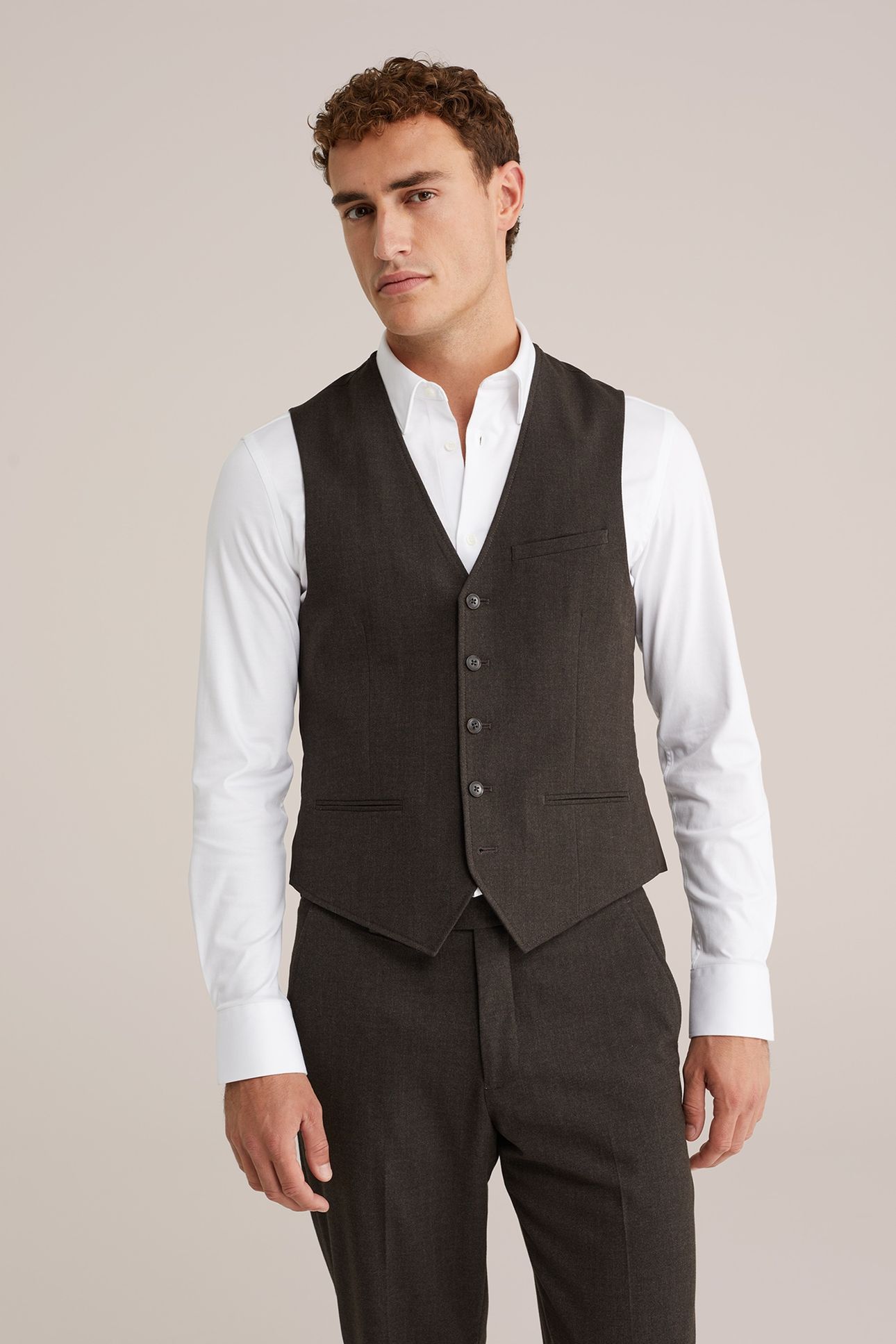 WAISTCOAT DARK BROWN 1