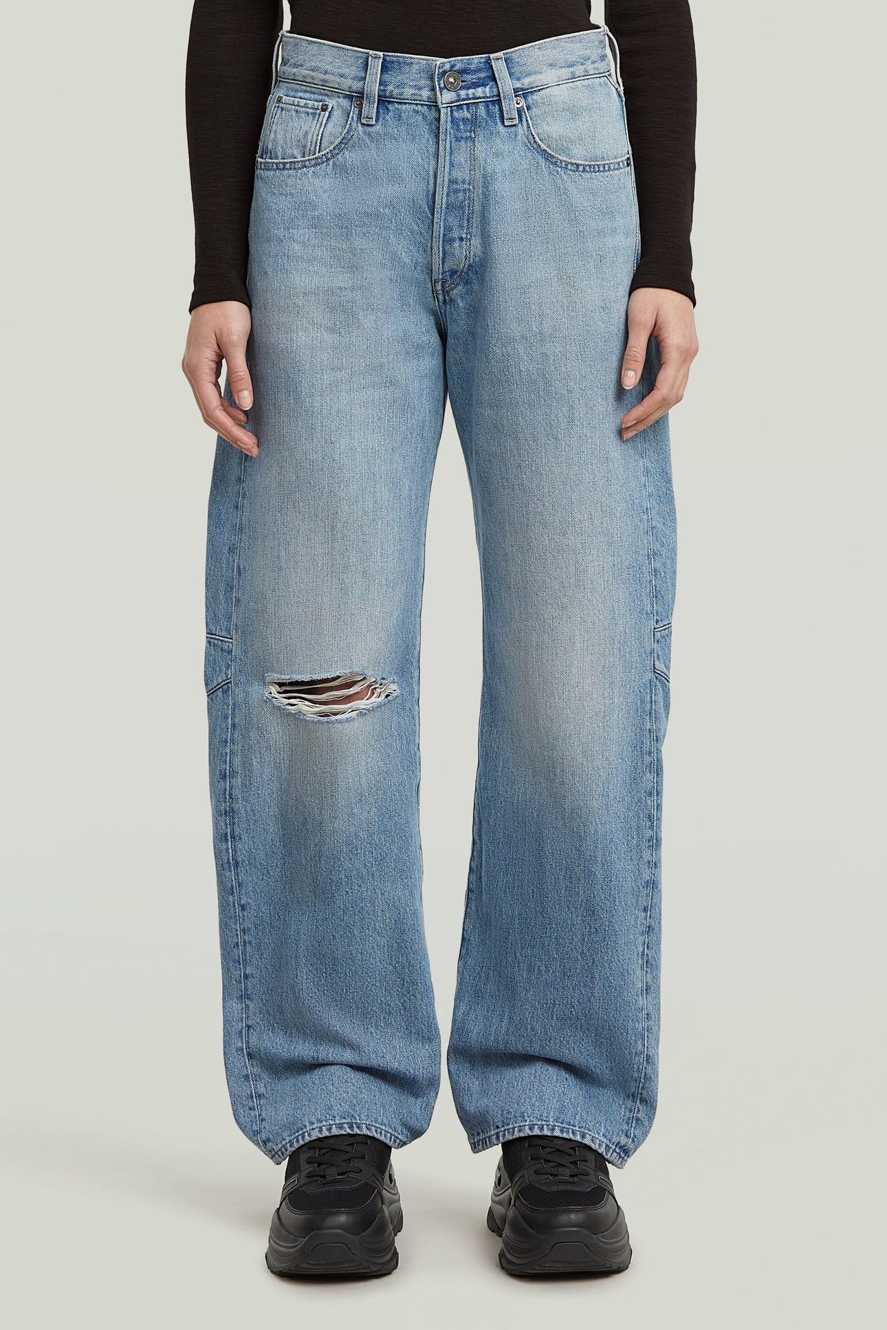 BOWEY 3D BOYFRIEND JEANS LIGHT/PASTEL BLUE 2