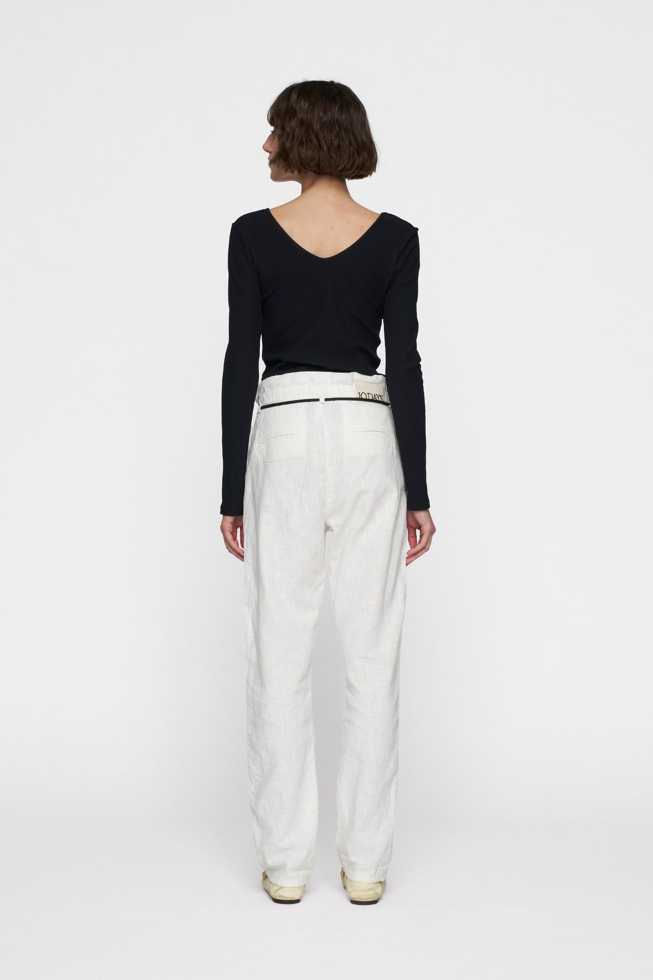 PAPERBAG PANTS ECRU 4