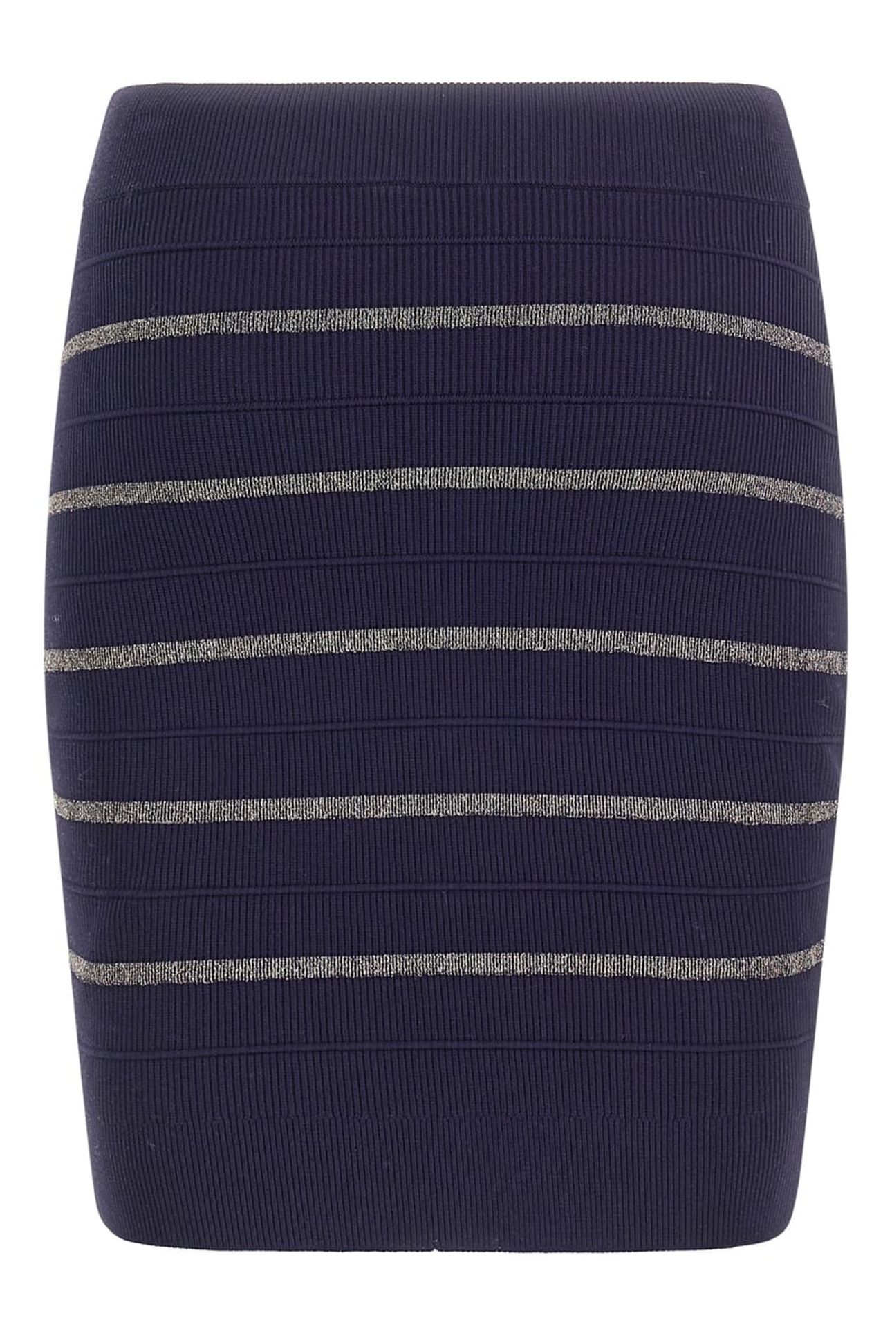 MARCIANO BY GUESS ADA SKIRT SWEATER NAVY/WHITE GOLD 2