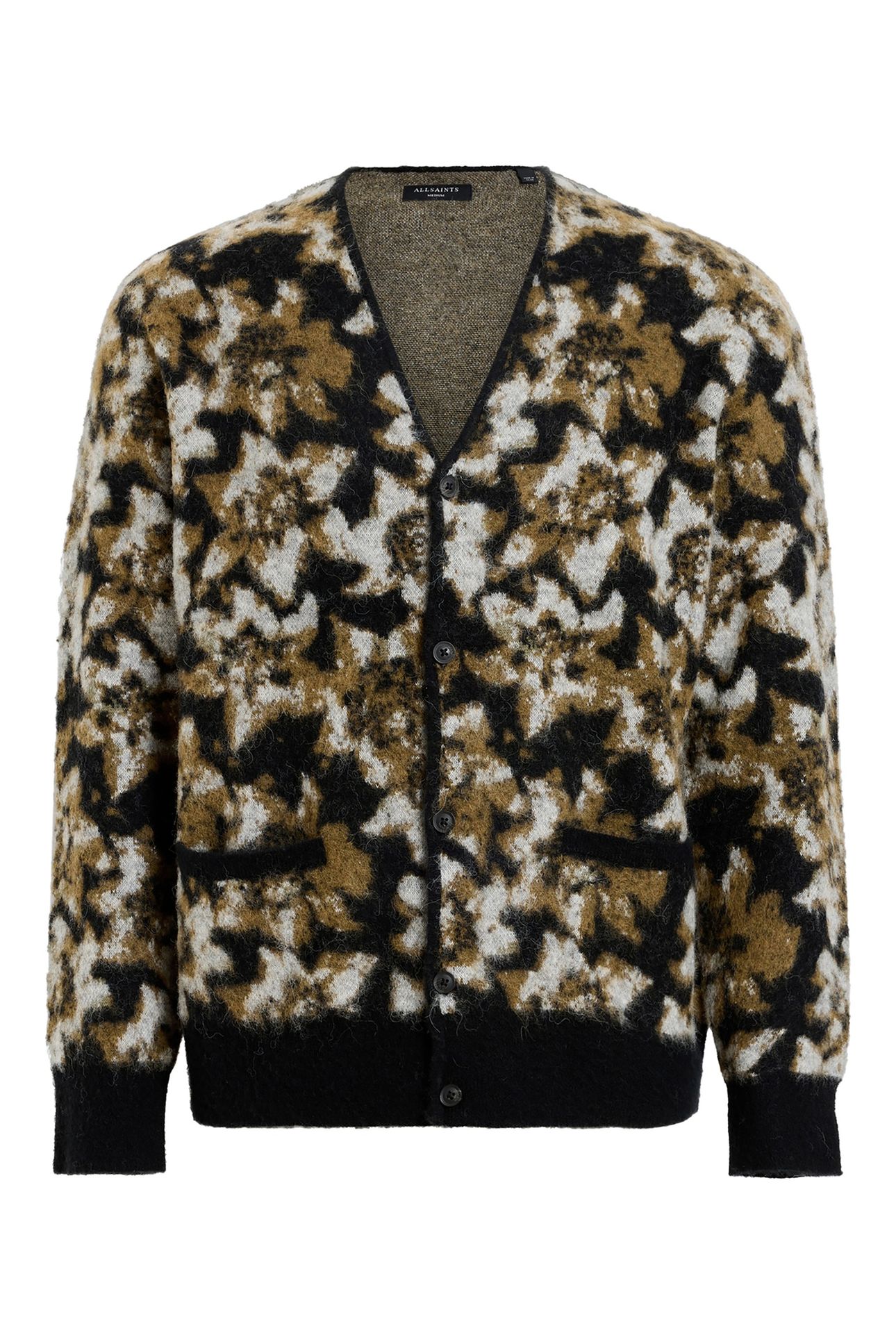 FLORELLE CARDIGAN BLACK/BROWN 4