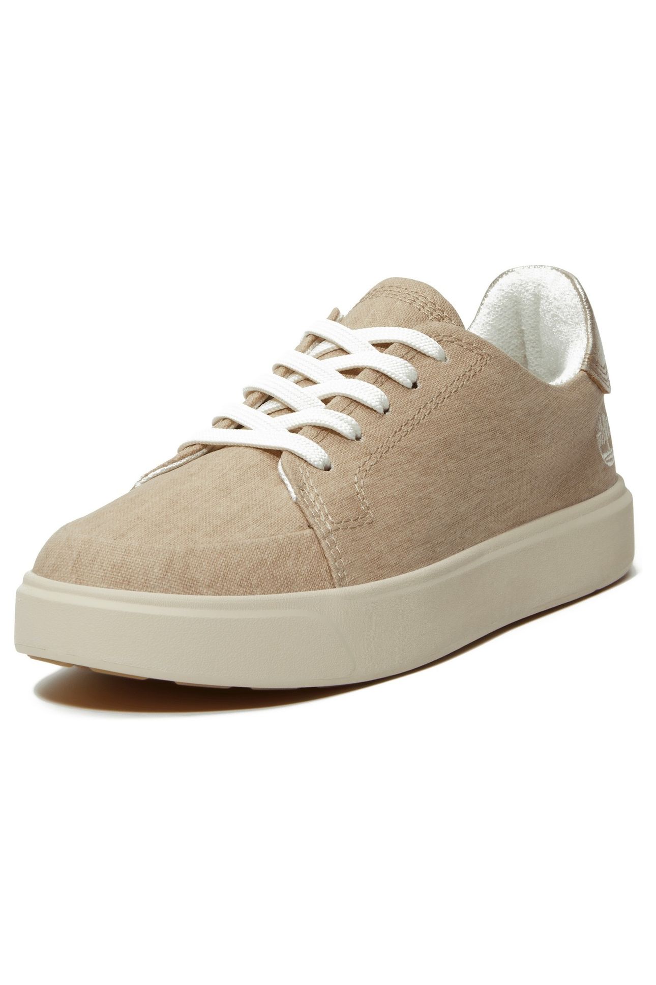 EMERSON STREET LOW LACE UP SNEAKER LIGHT BEIGE CANVAS 2