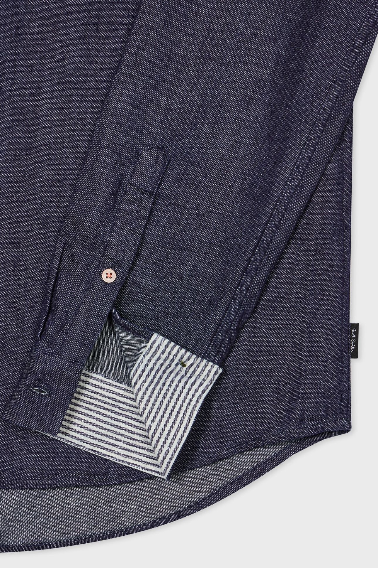 SHIRT LS TAILORED FIT RINSE WASH 6